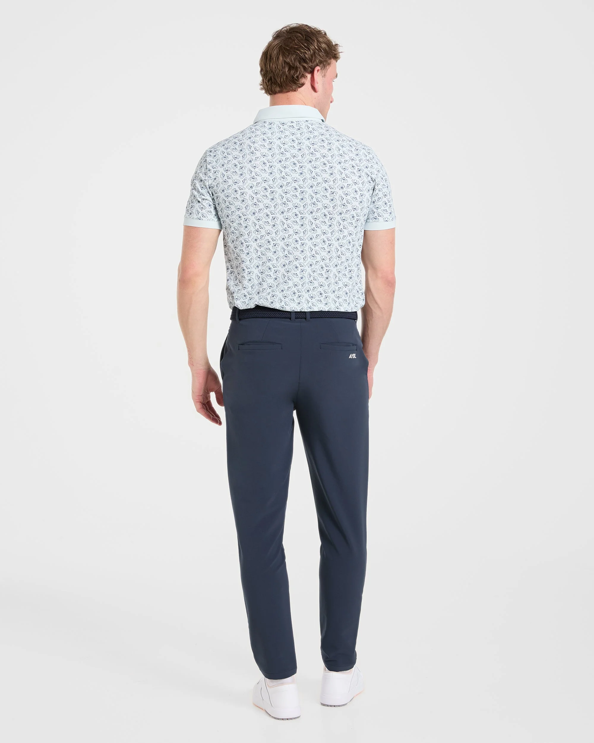 Precision Camellias Polo - Ice Blue - Image 4