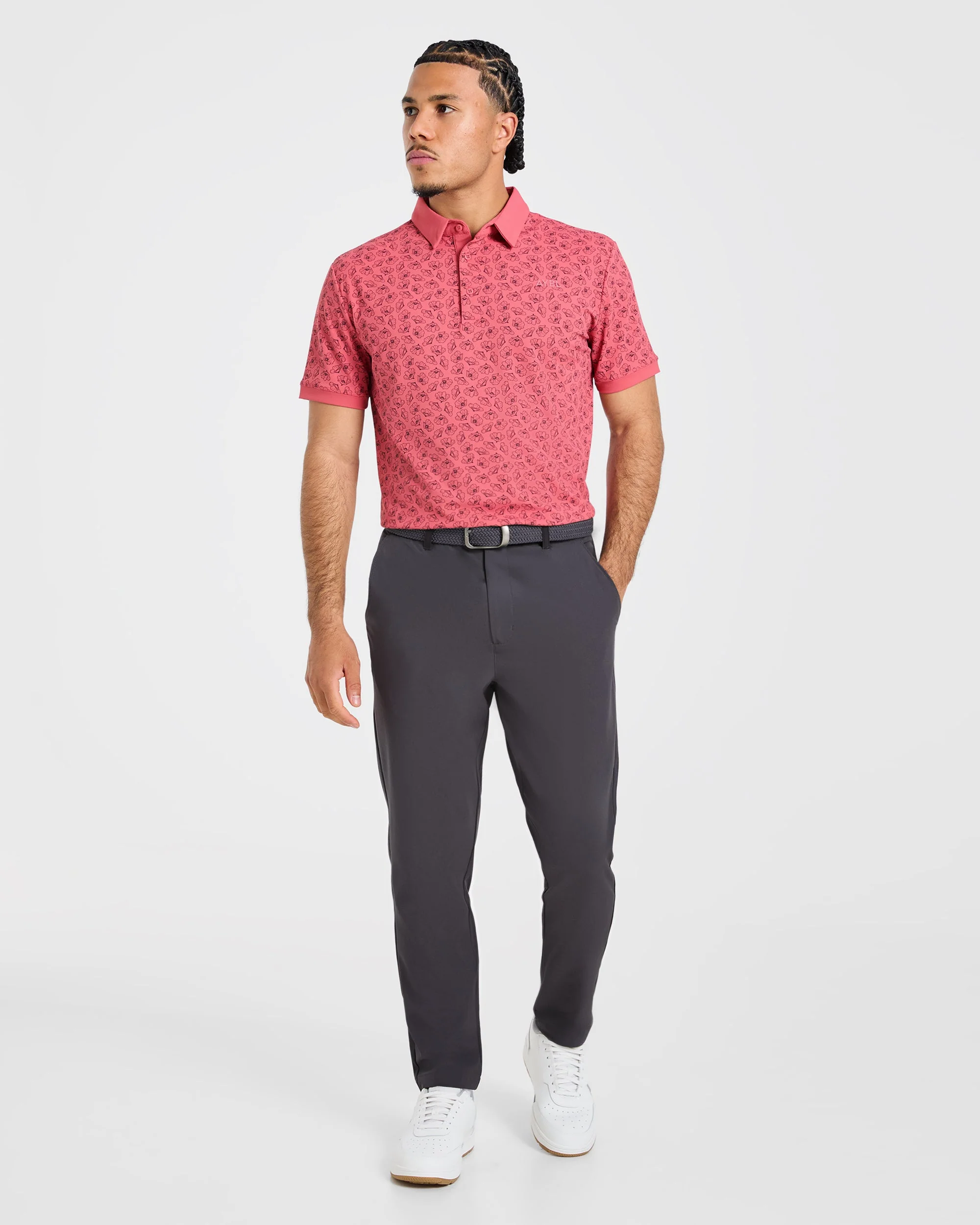 Precision Camellias Polo - Red - Image 3