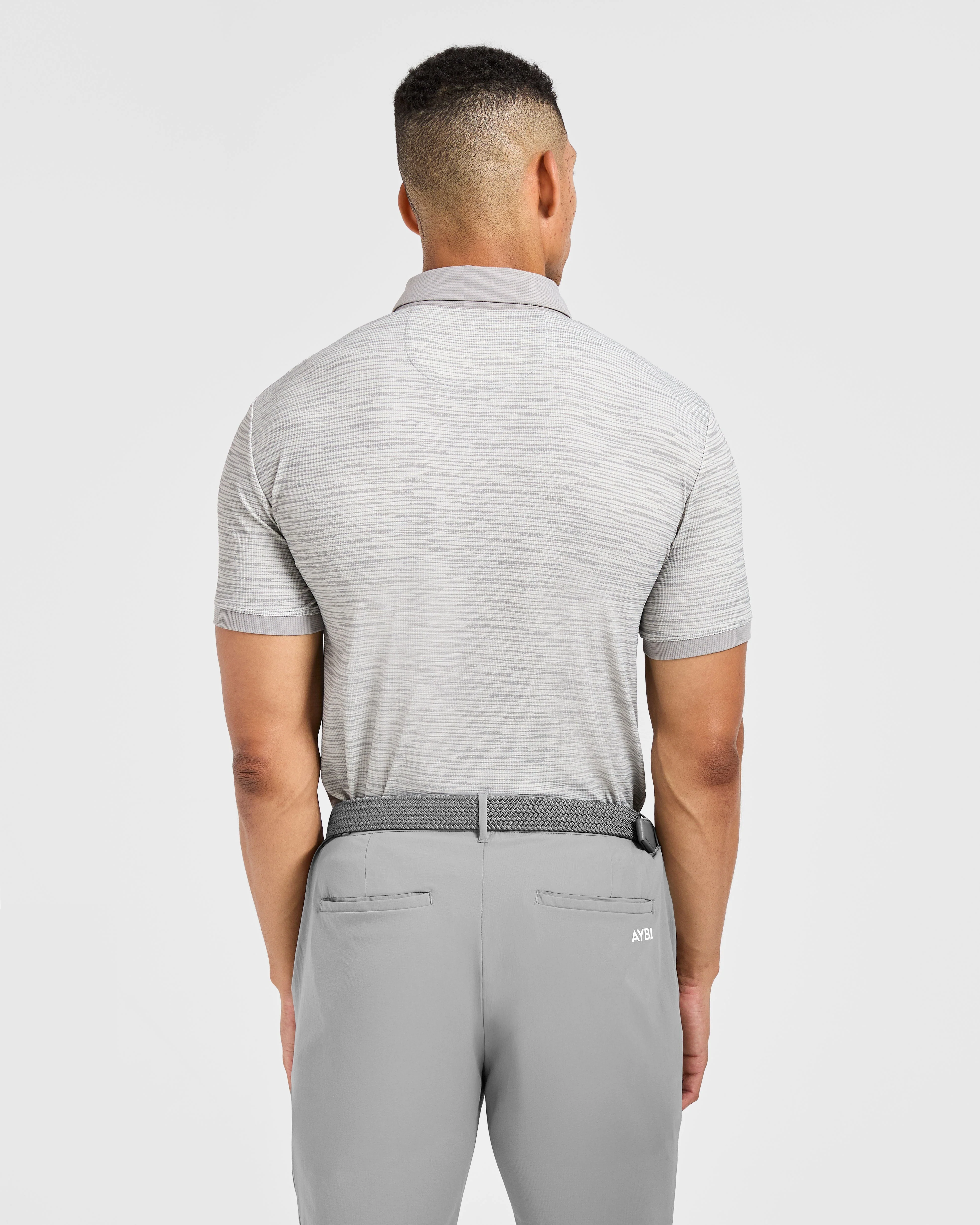 Precision Stripe Polo - Grey - Image 2