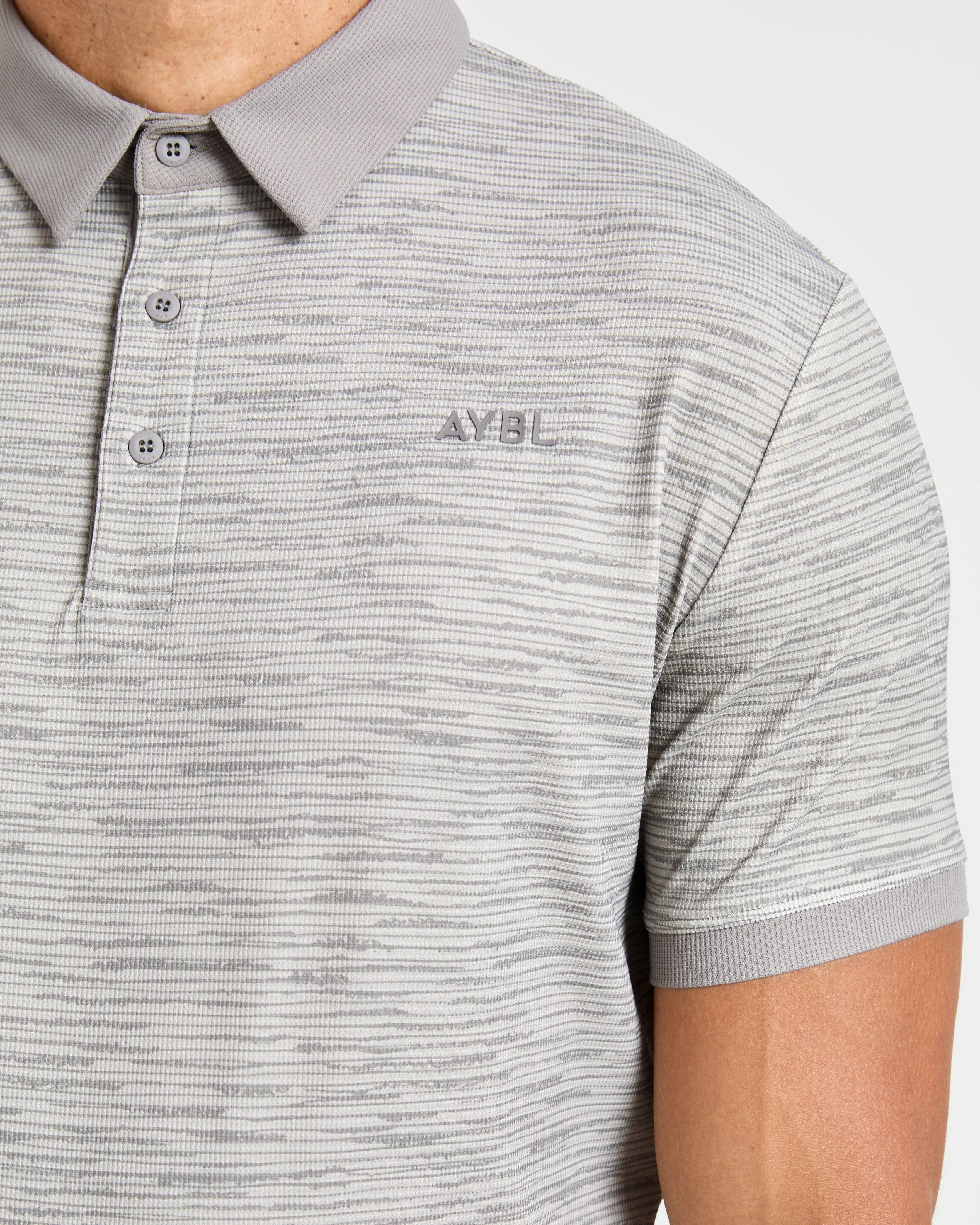 Precision Stripe Polo - Grey - Image 5