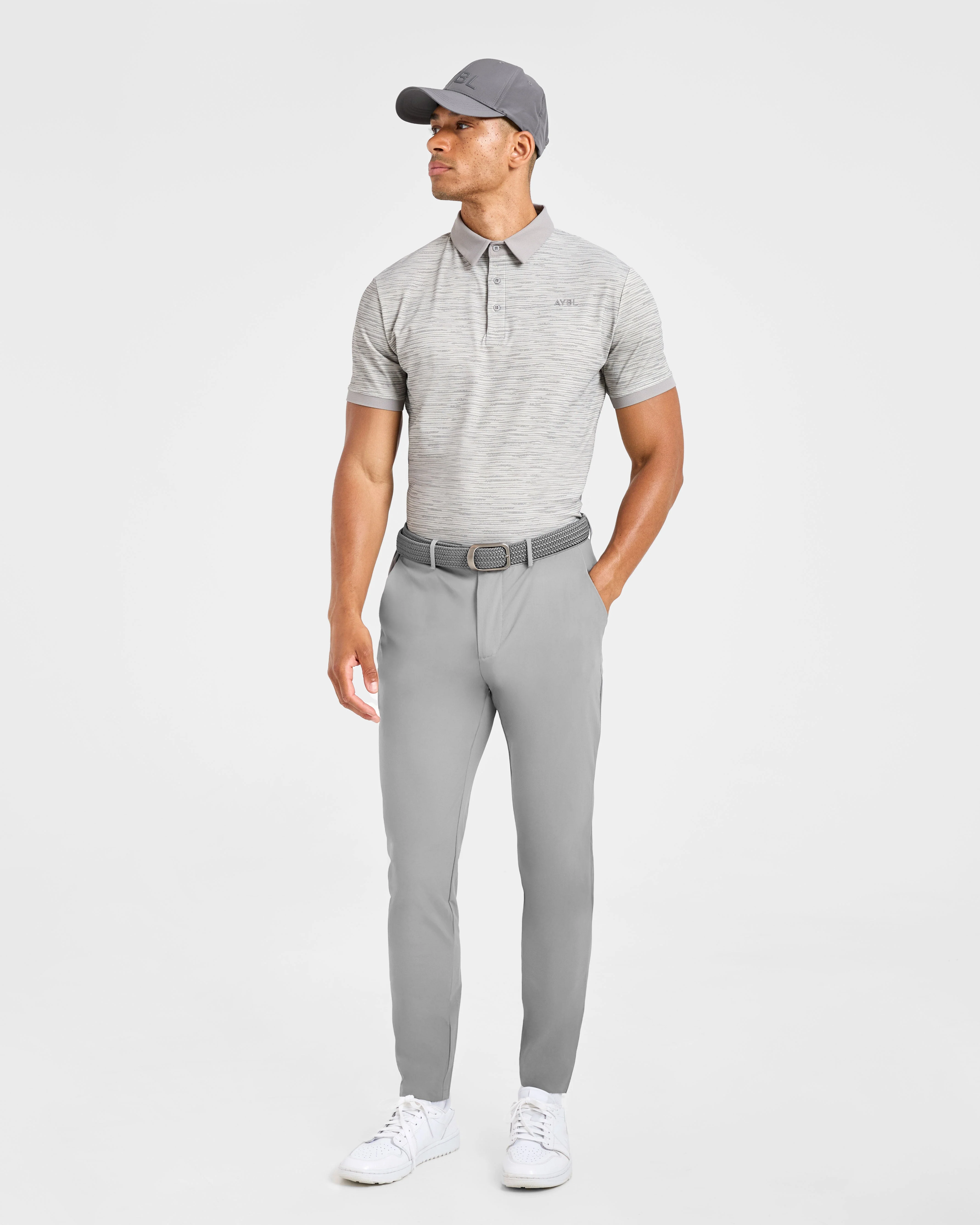 Precision Stripe Polo - Grey - Image 7