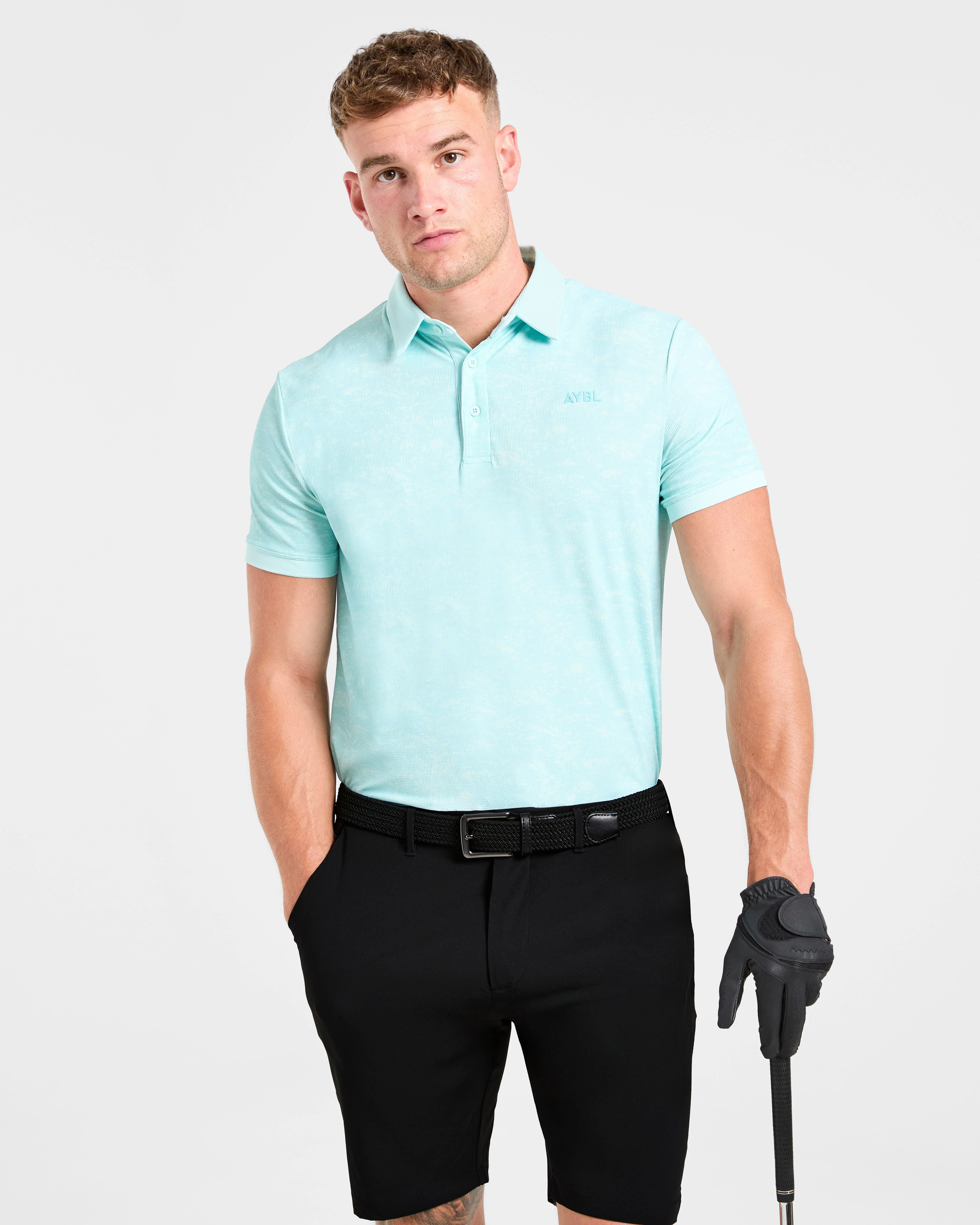 Precision Texture Polo - Summer Blue - Image 8
