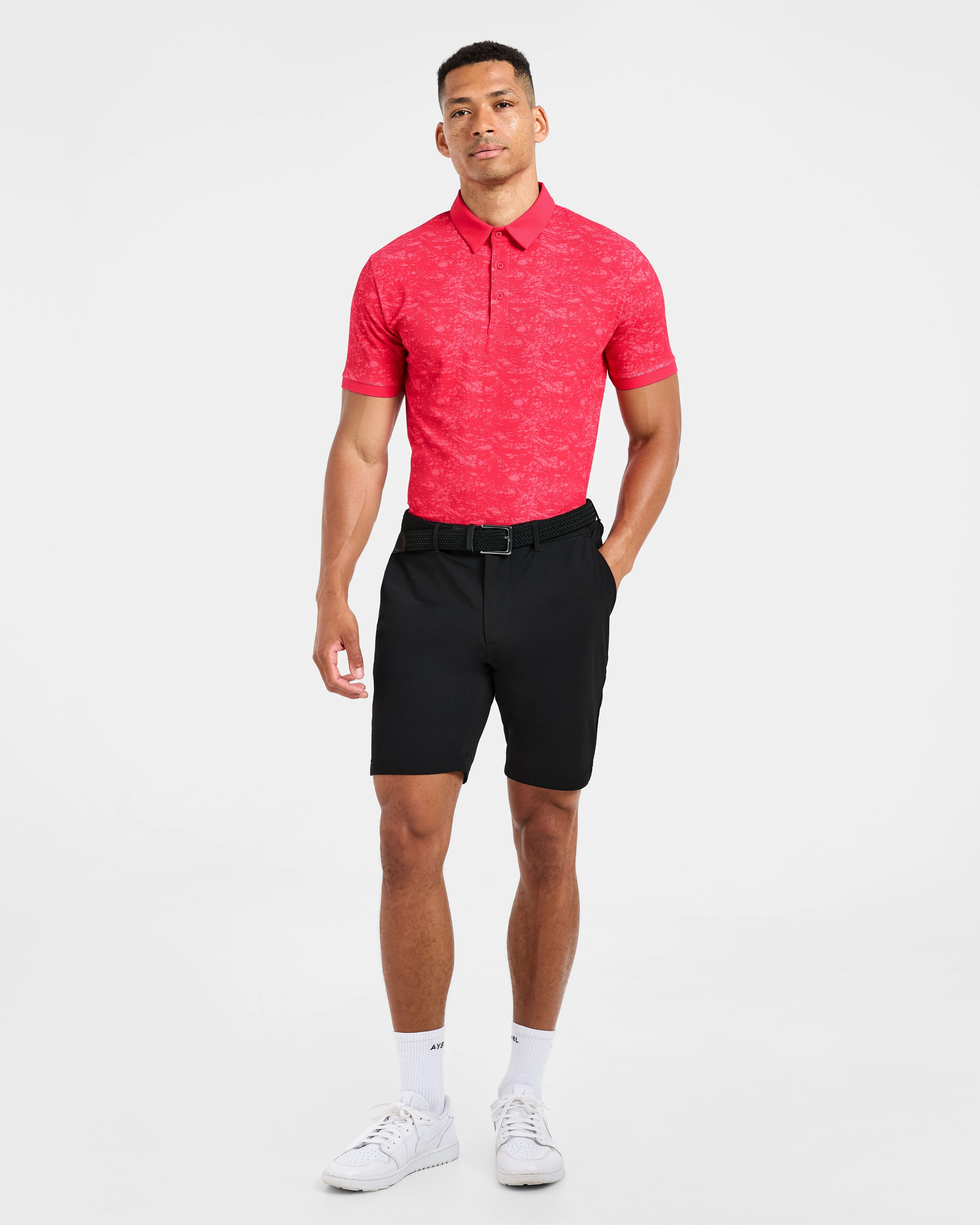 Precision Texture Polo - Summer Red - Image 3