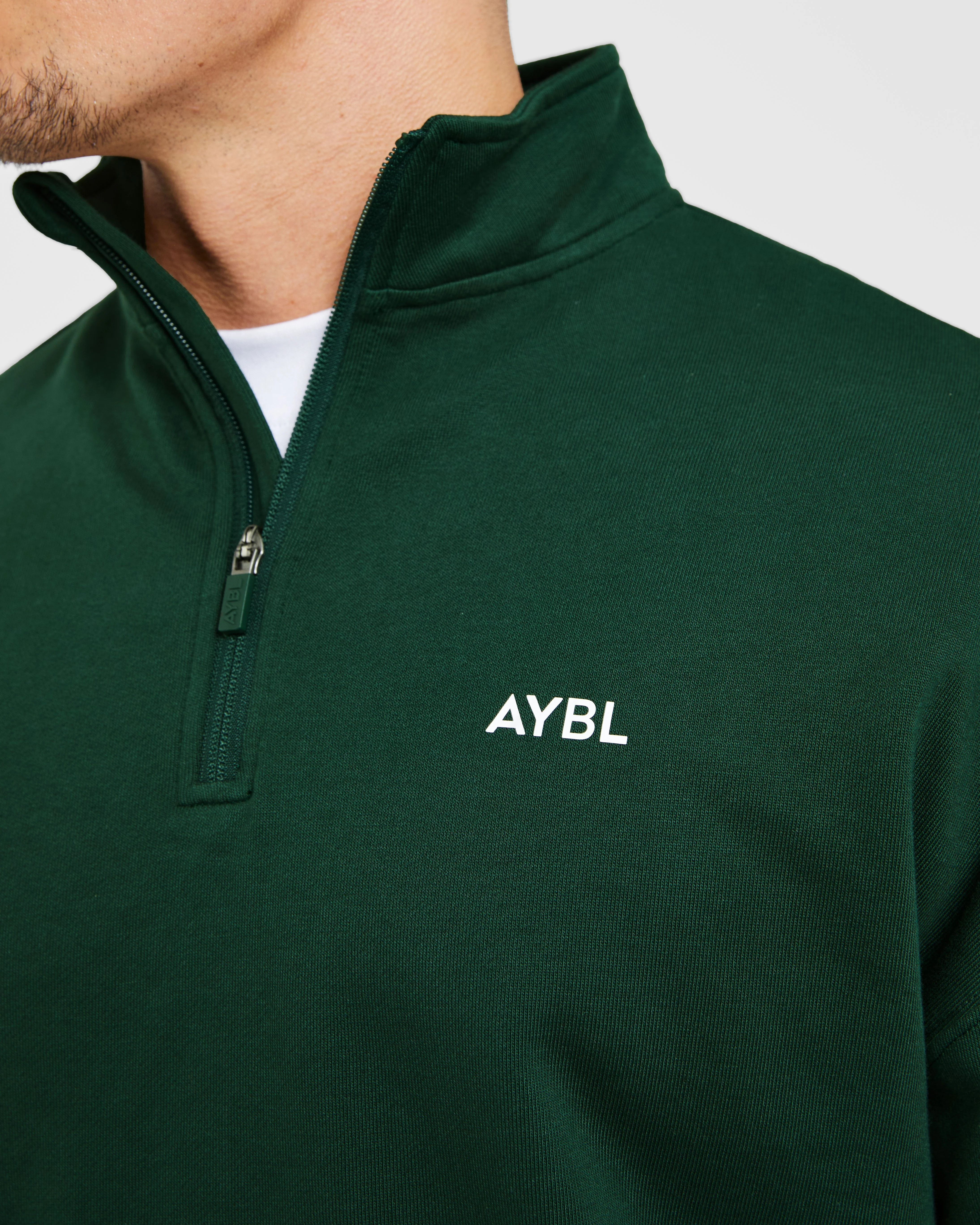 Rebound 1/4 Zip Pullover - Forest Green - Image 5