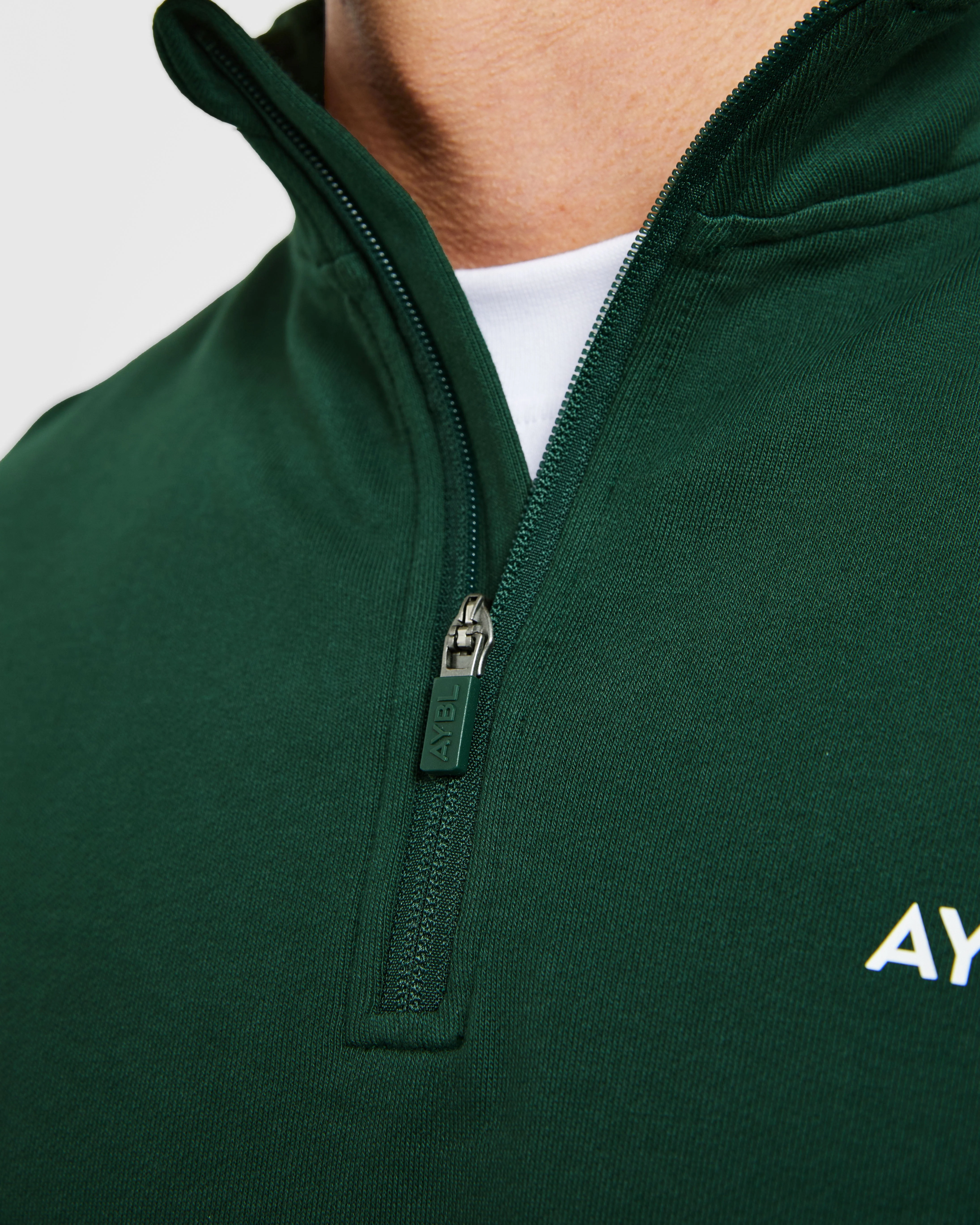 Rebound 1/4 Zip Pullover - Forest Green - Image 6