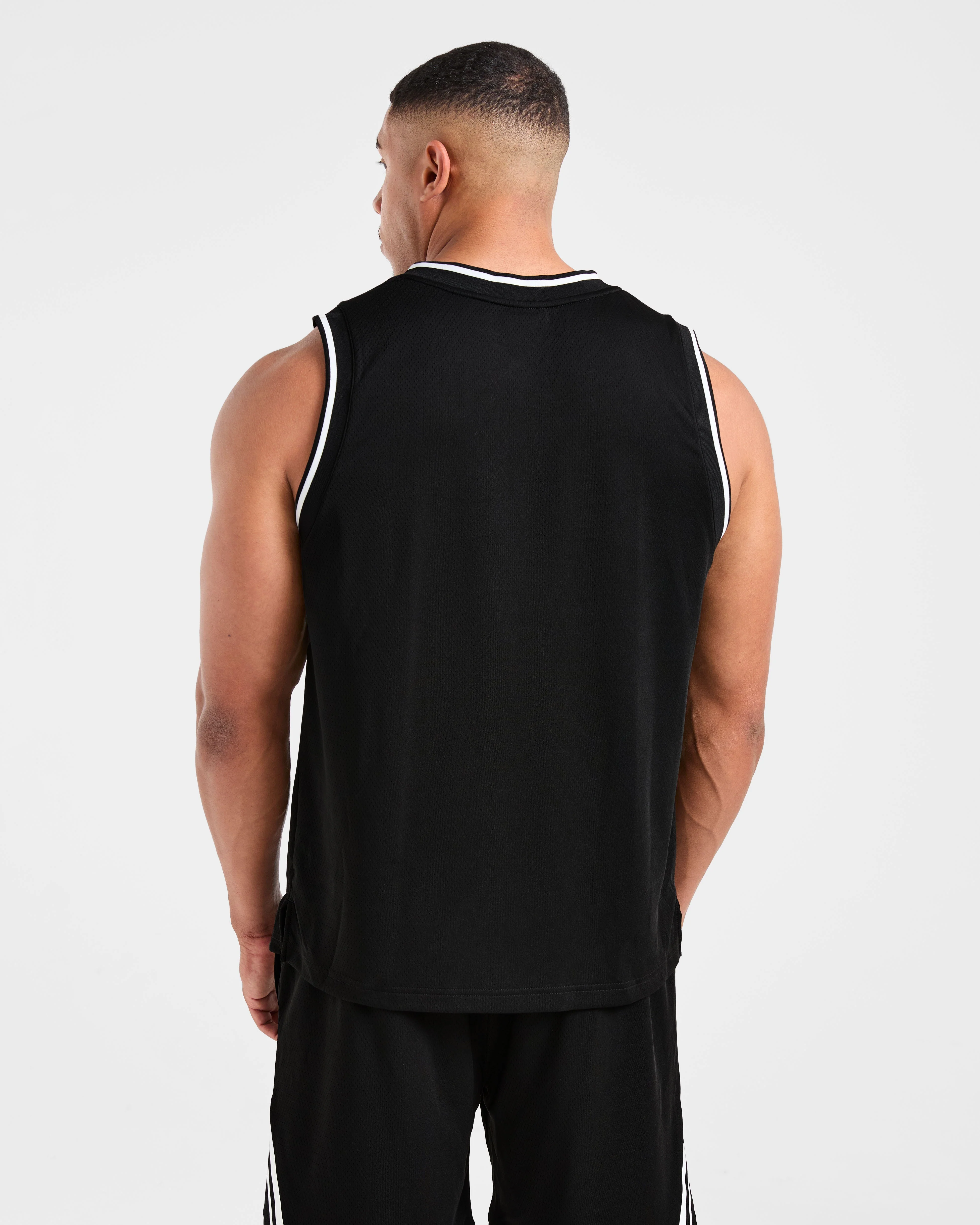 Rebound Stripe Tank - Black - Image 2