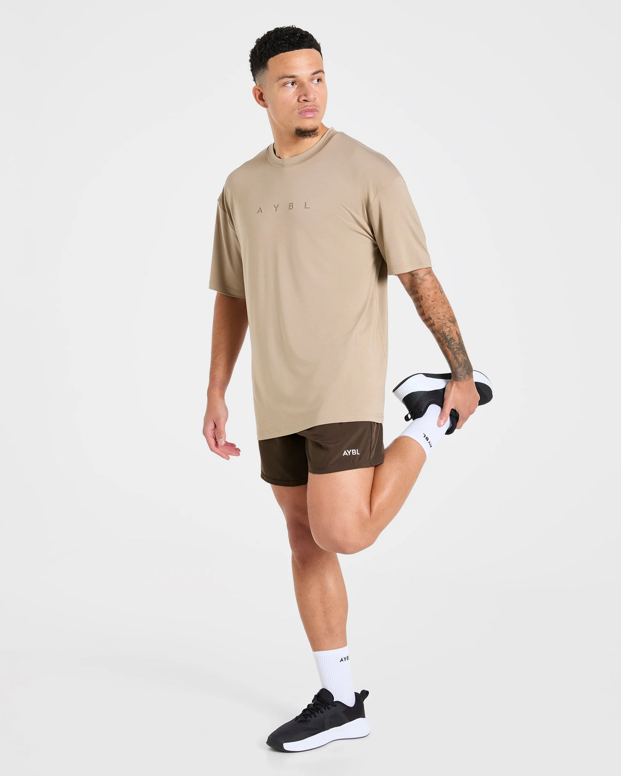 Reinforce Training T Shirt - Tawny Brown - Image 8