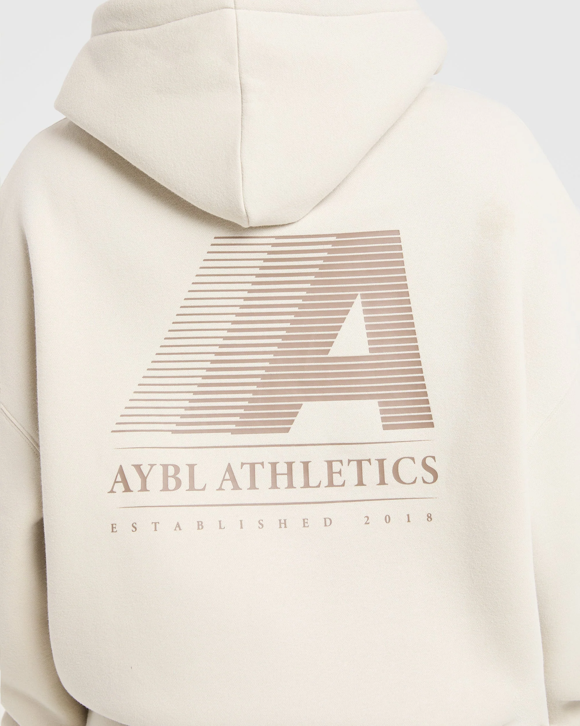 Retro Athletics Oversized Hoodie - Sand - Image 6