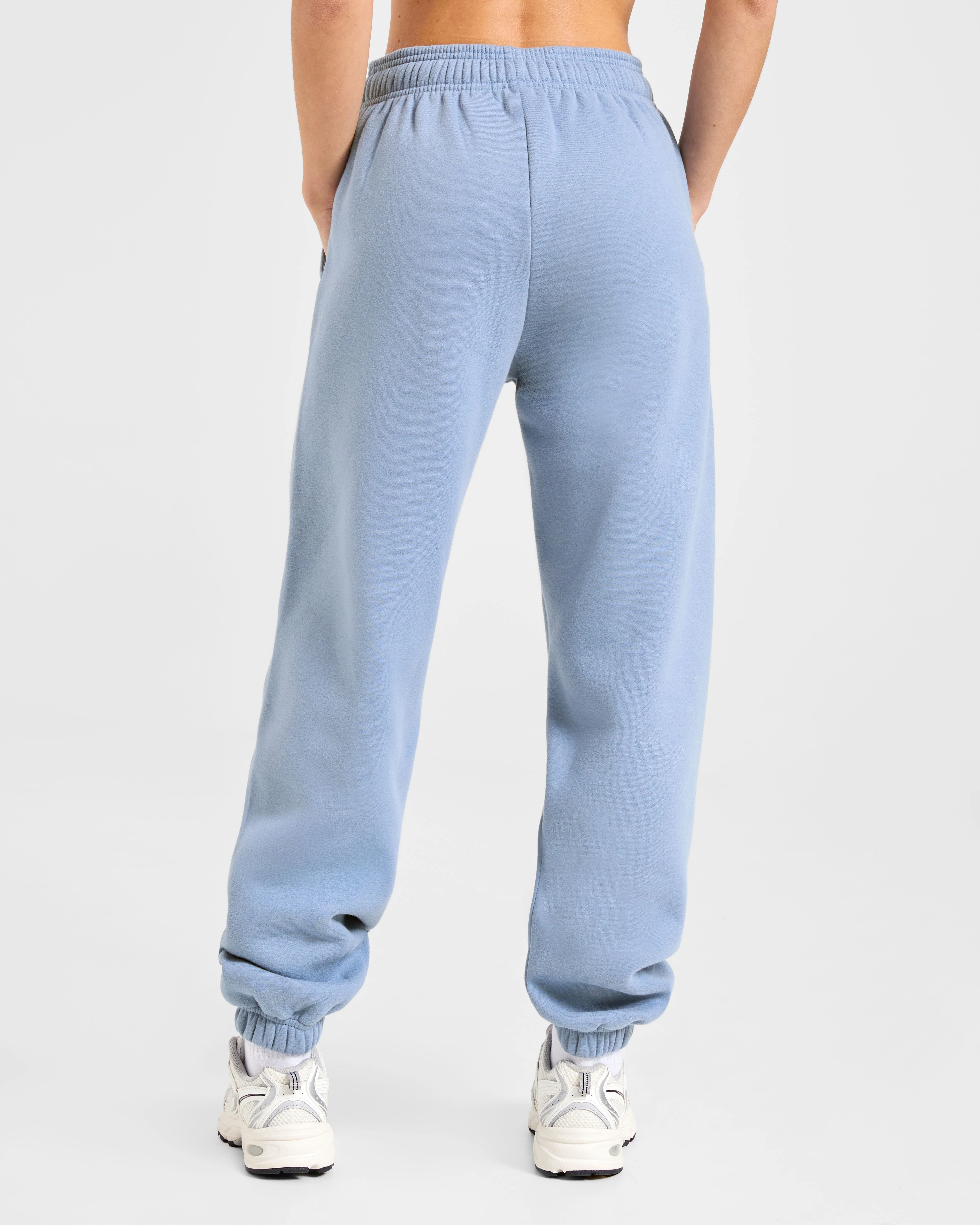 Retro Athletics Oversized Joggers - Vintage Blue - Image 2