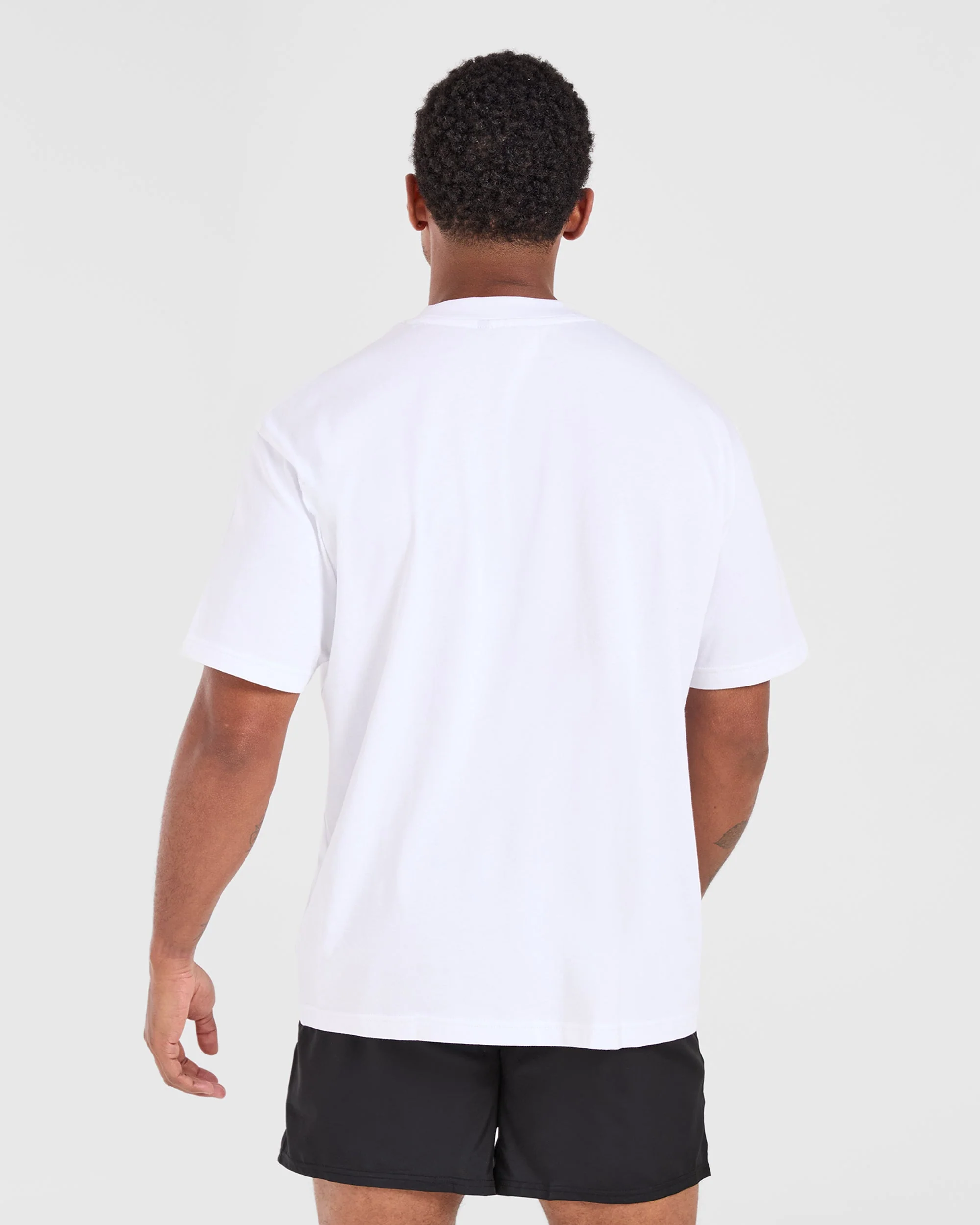 Retro Oversized T Shirt - White - Image 2