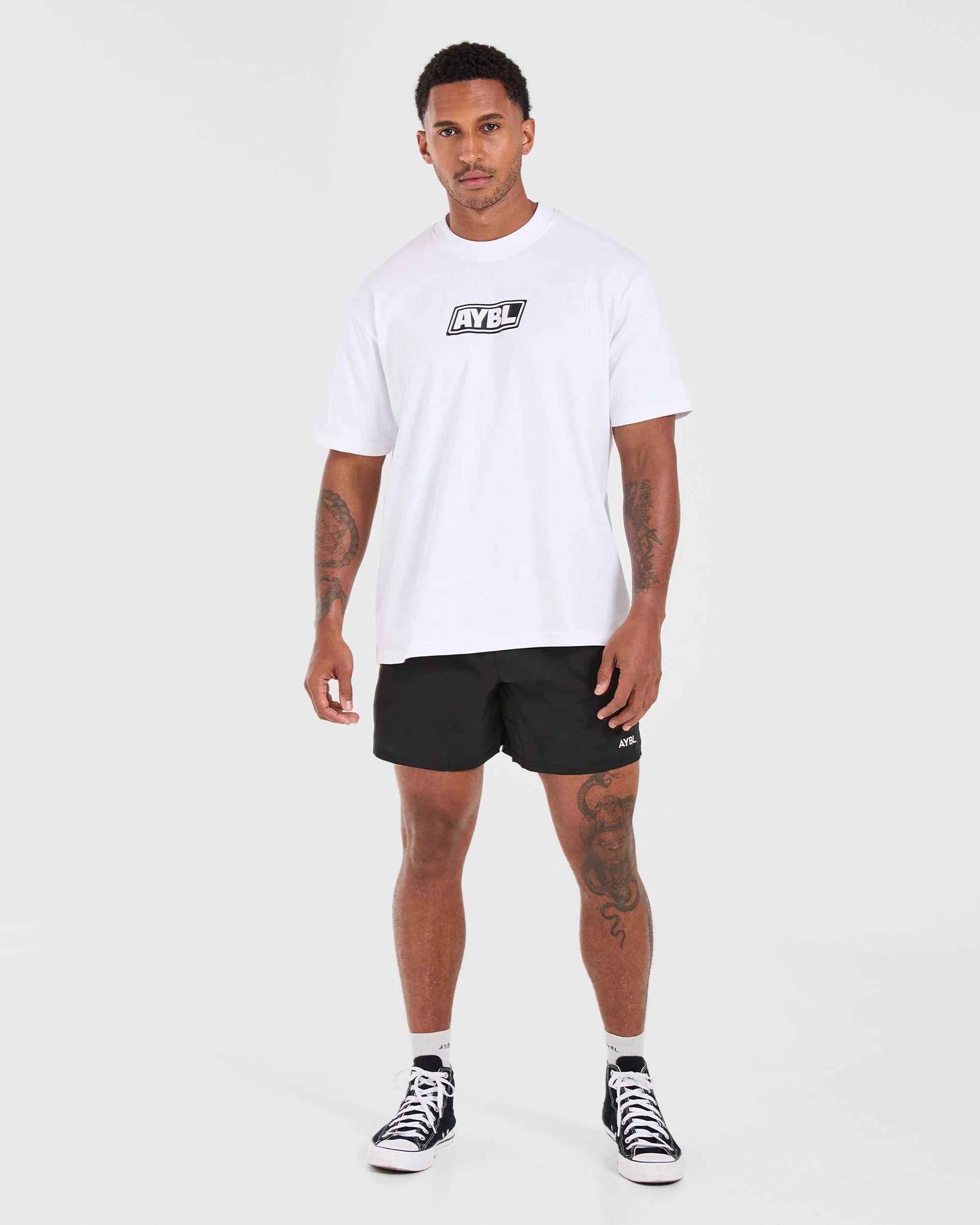 Retro Oversized T Shirt - White - Image 4