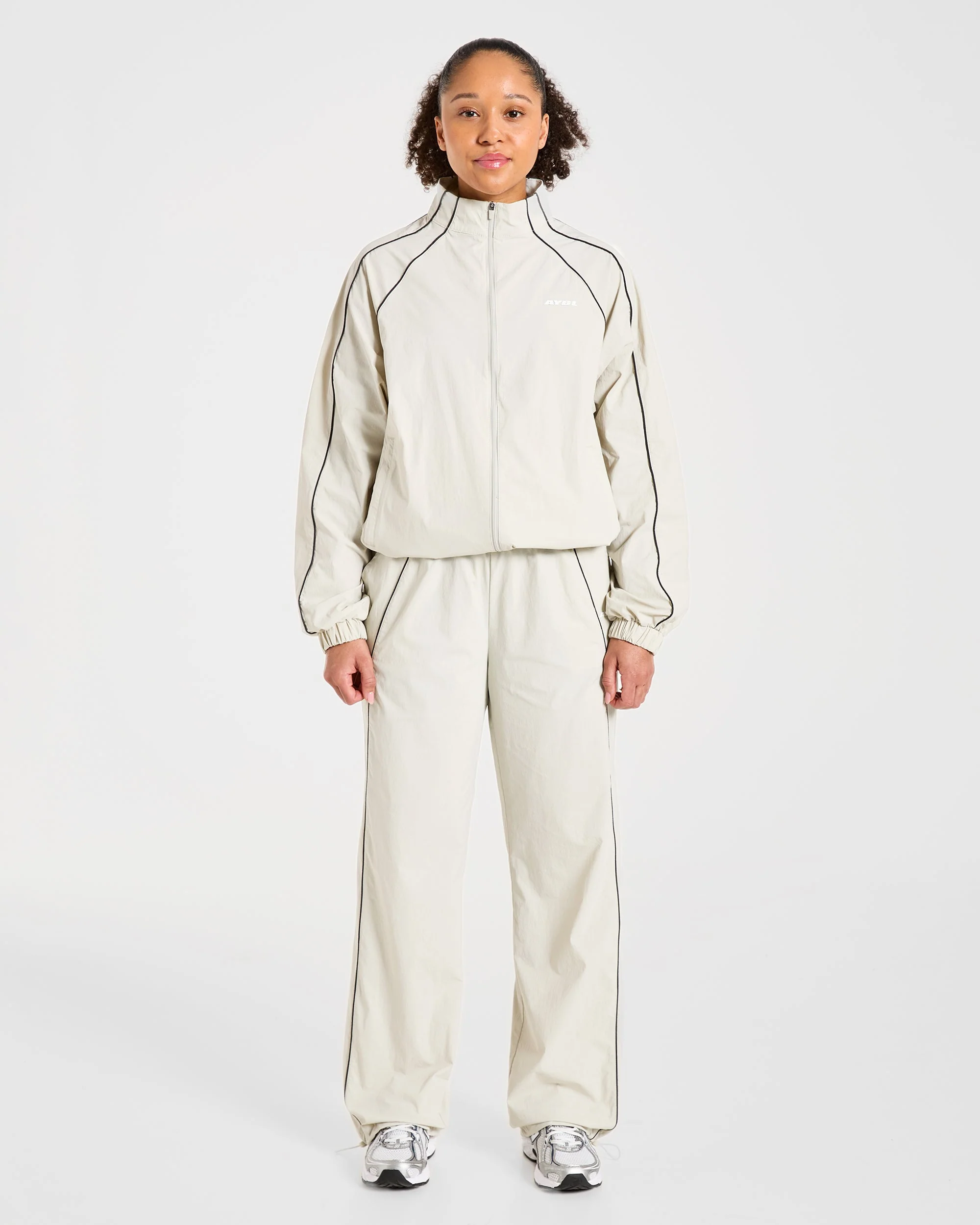 Retro Track Jacket - Off White - Image 3