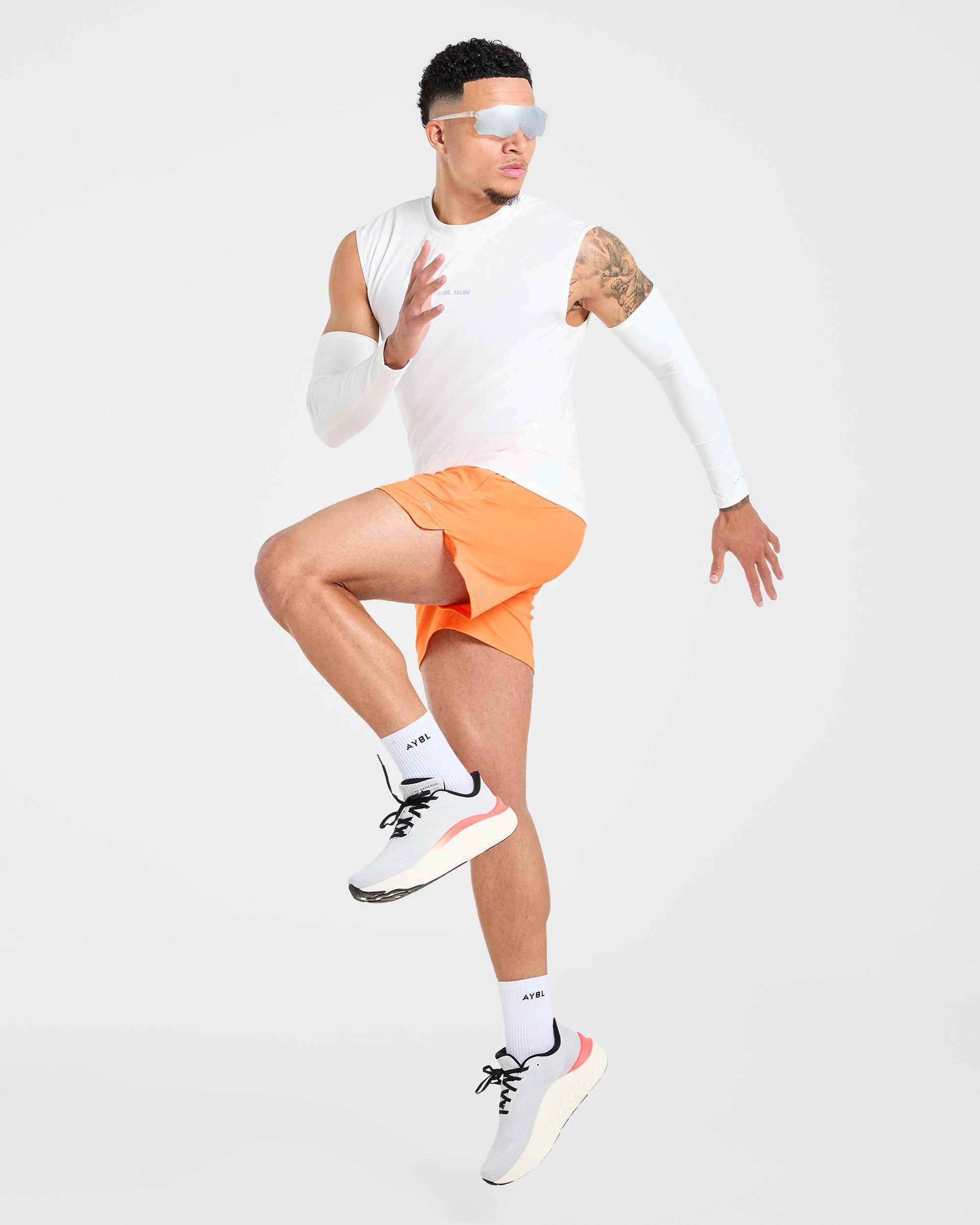 Run 5" Shorts - Bright Orange - Image 8