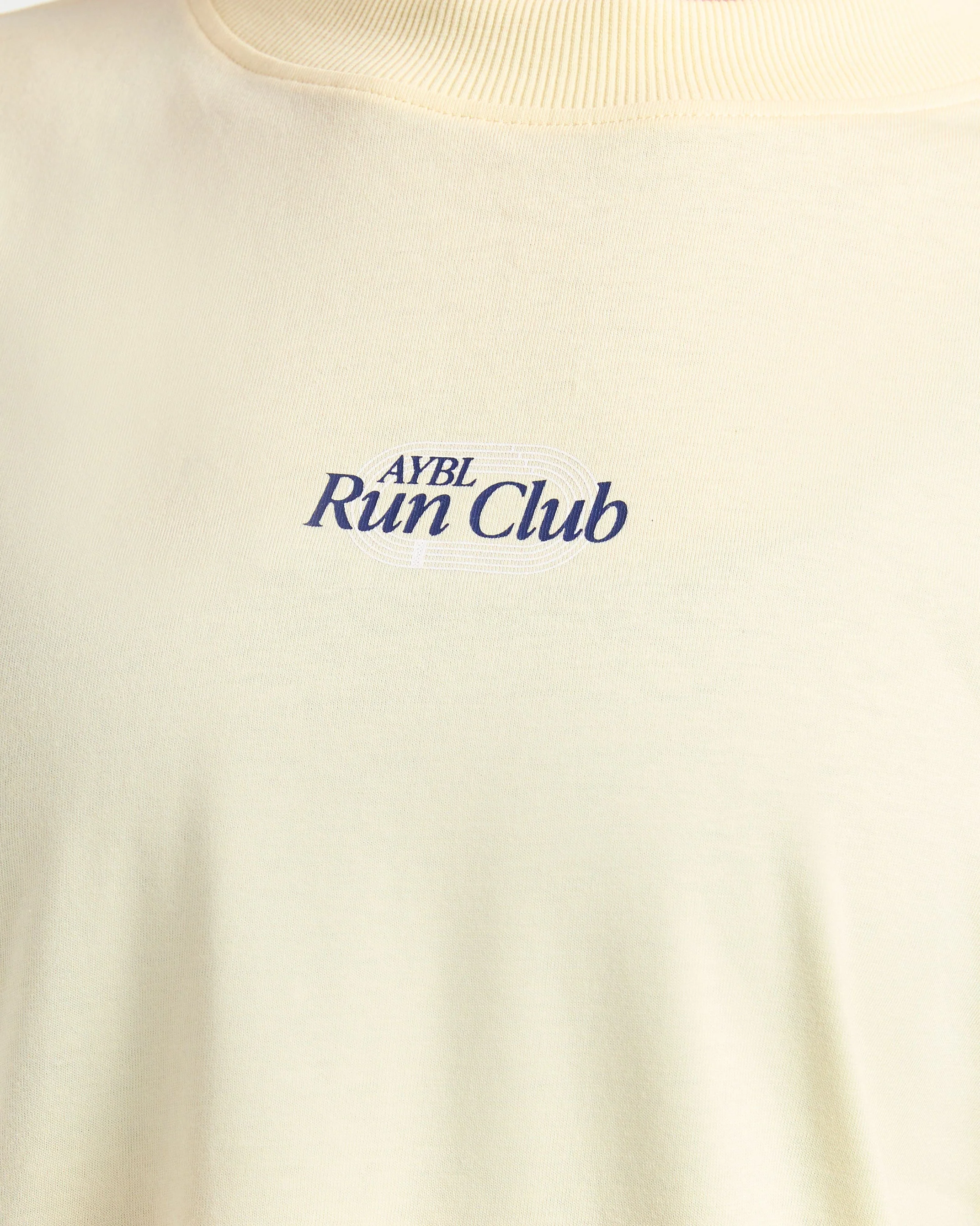 Run Club Oversized T Shirt - Butter Yellow - Image 5