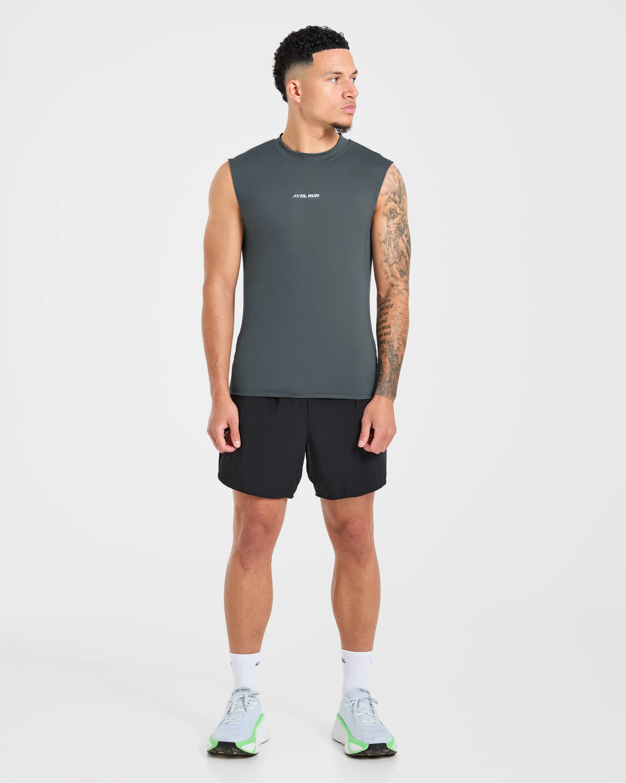Run Slim Tank - Slate Blue - Image 3