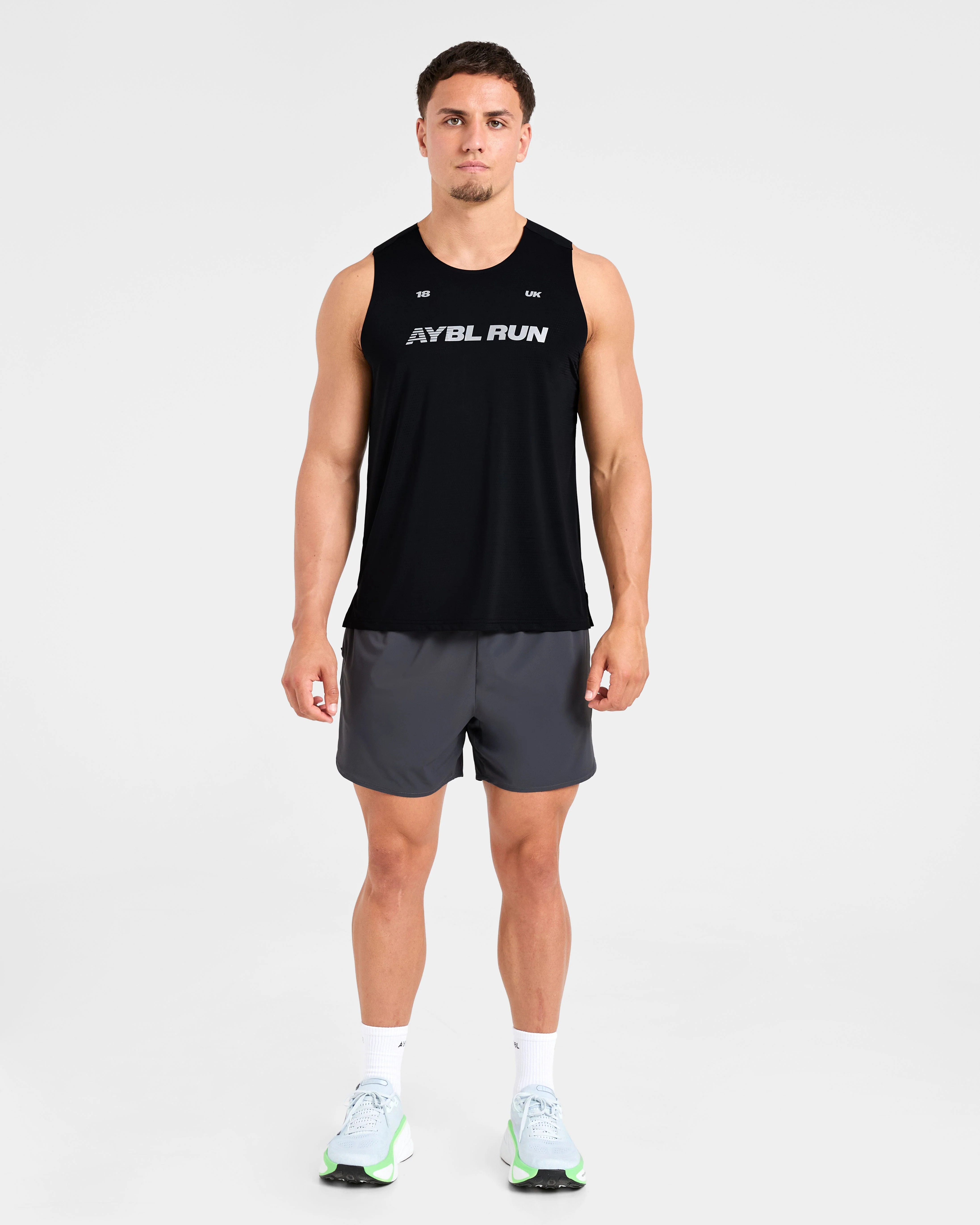 Run Speed Shorts - Hurricane Grey - Image 3