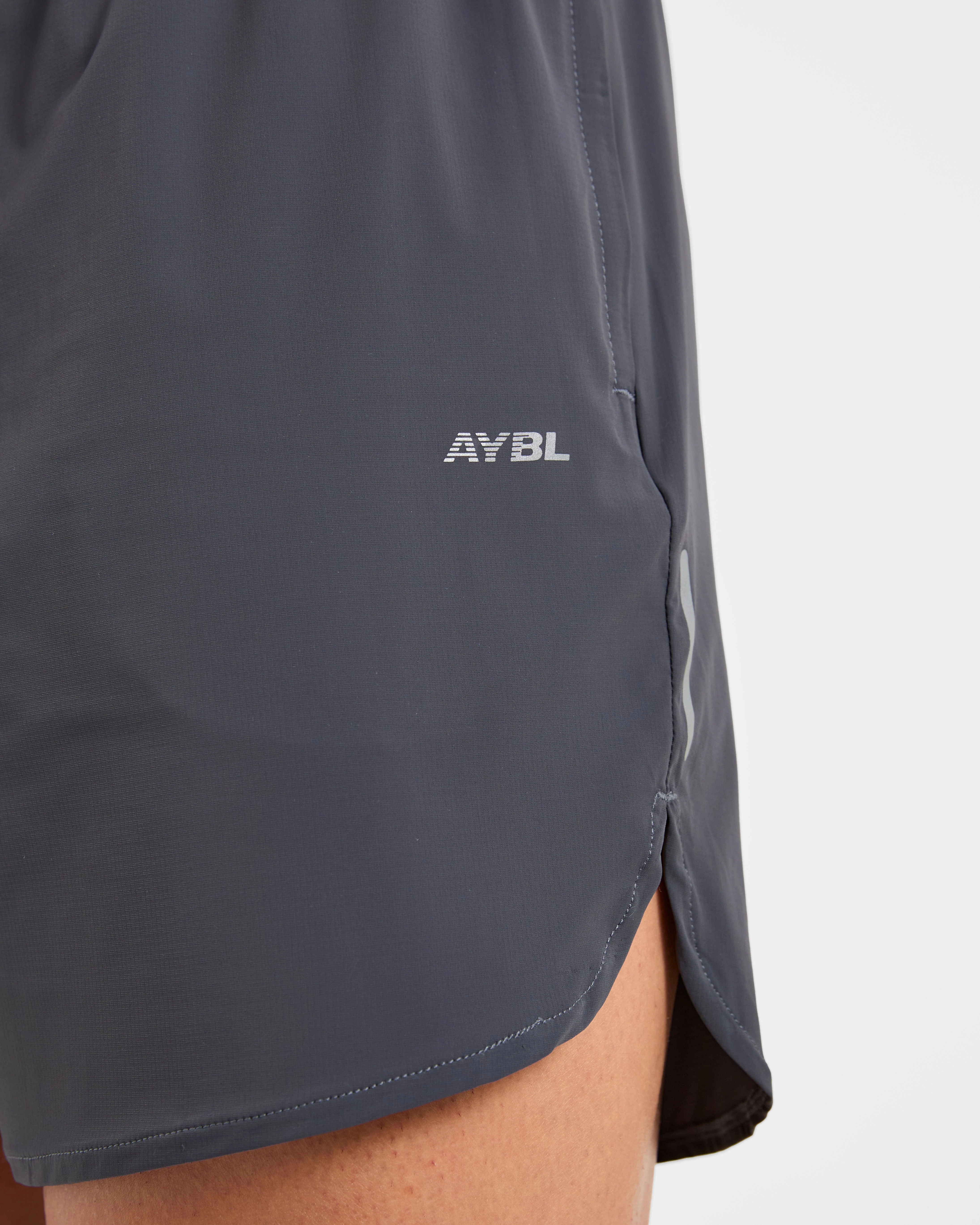 Run Speed Shorts - Hurricane Grey - Image 6