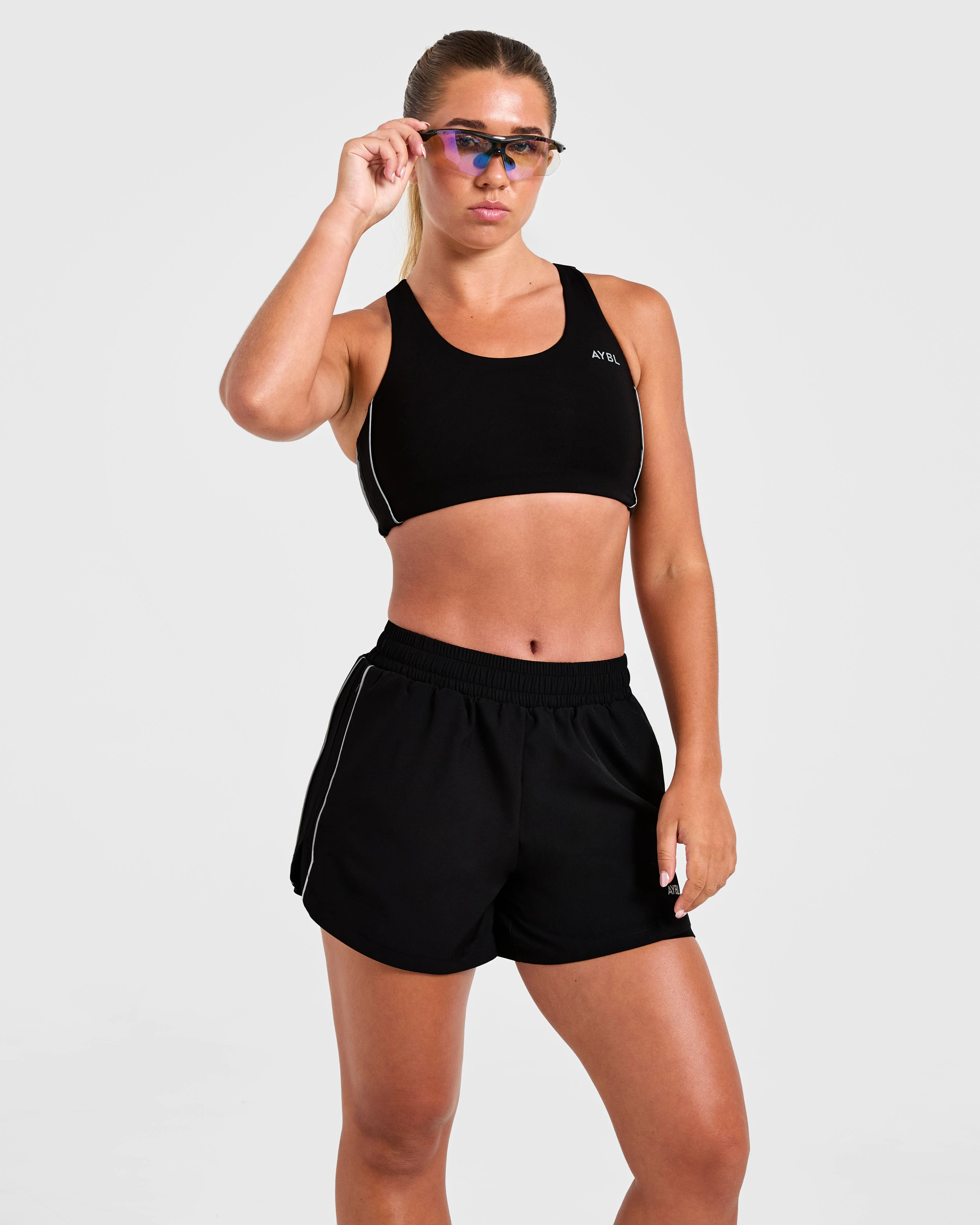 Run Sports Bra - Black - Image 8