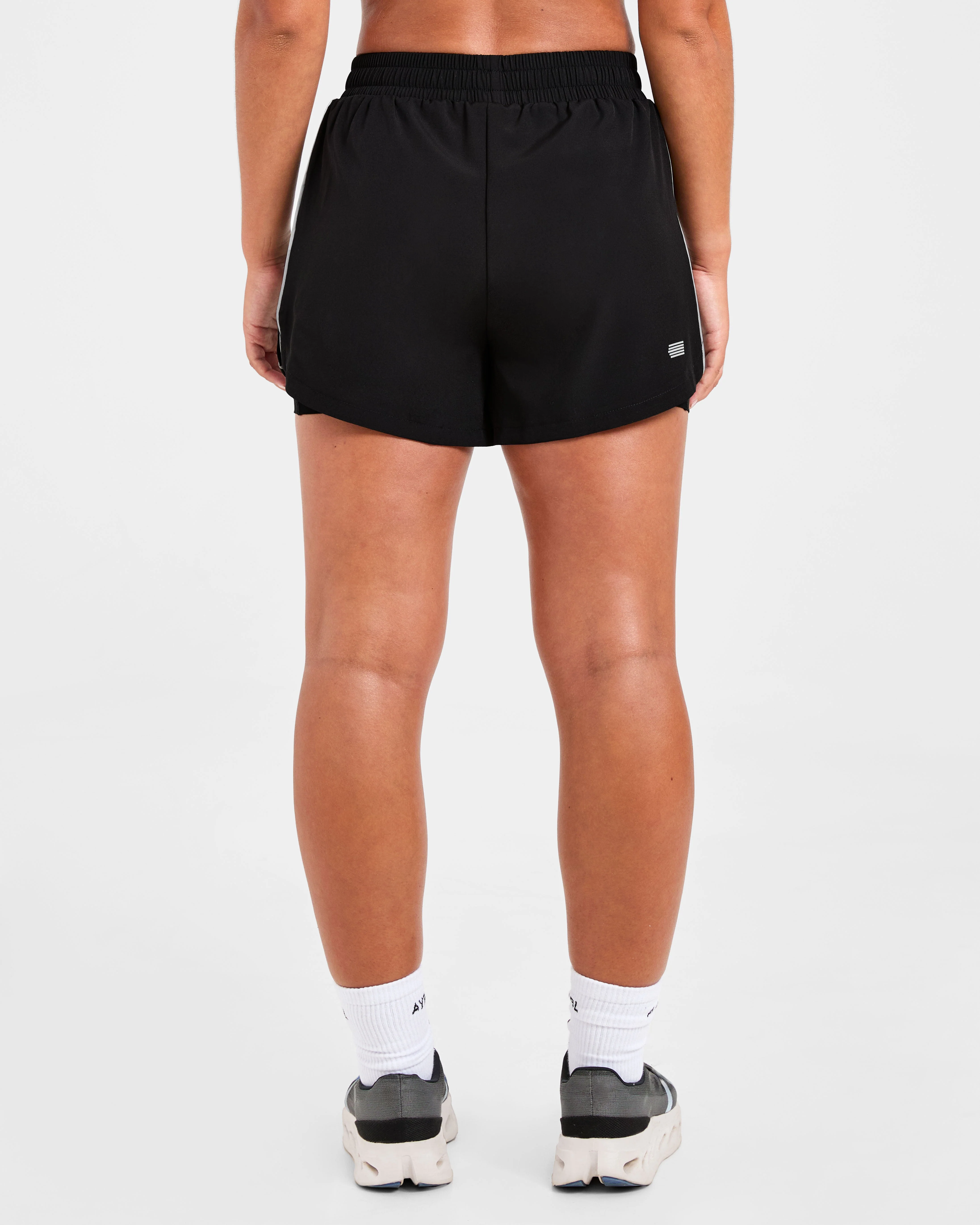 Run 2 in 1 Shorts - Black - Image 2
