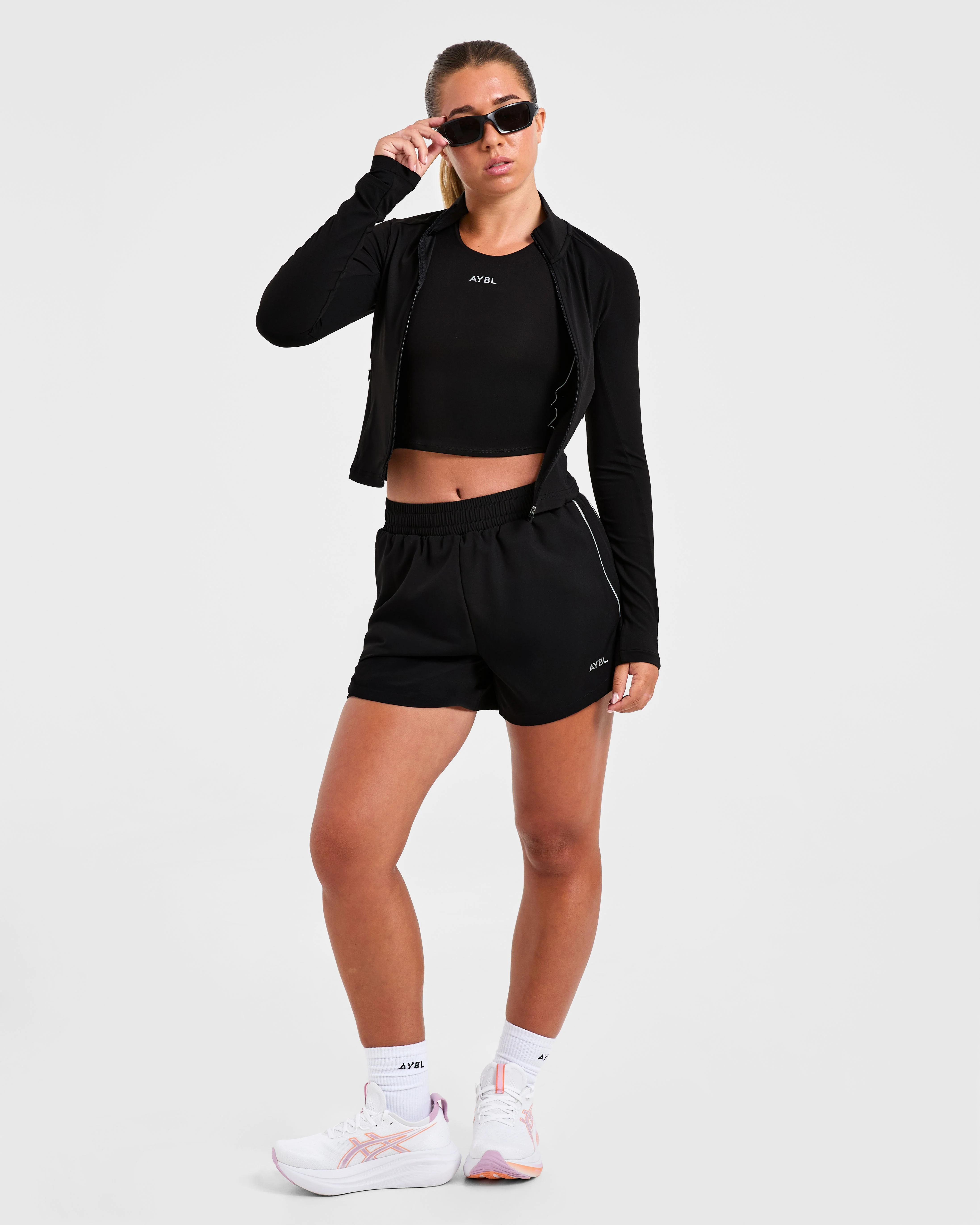 Run Zip Jacket - Black - Image 7