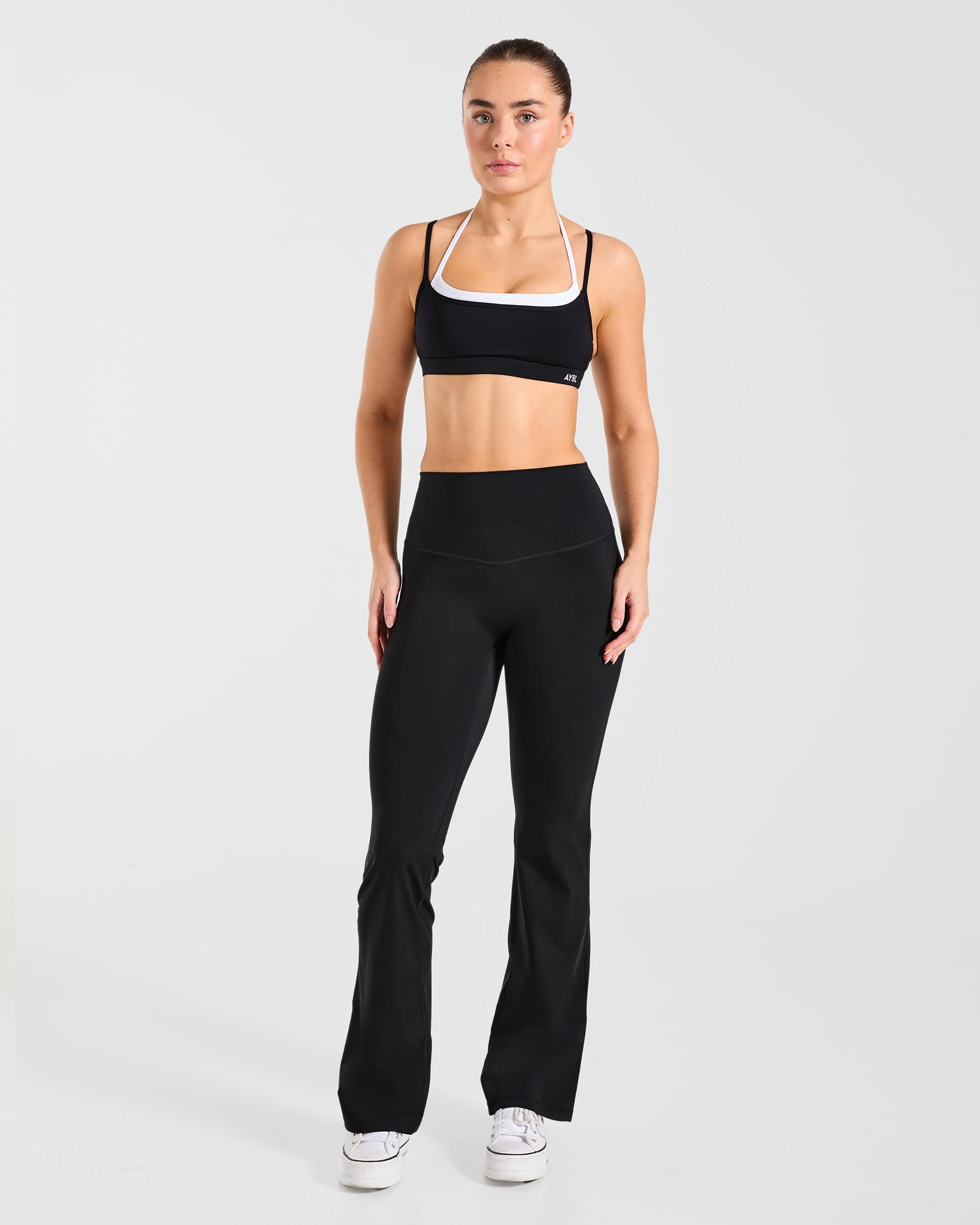 Sculpt Flared Leggings - Black - Image 3