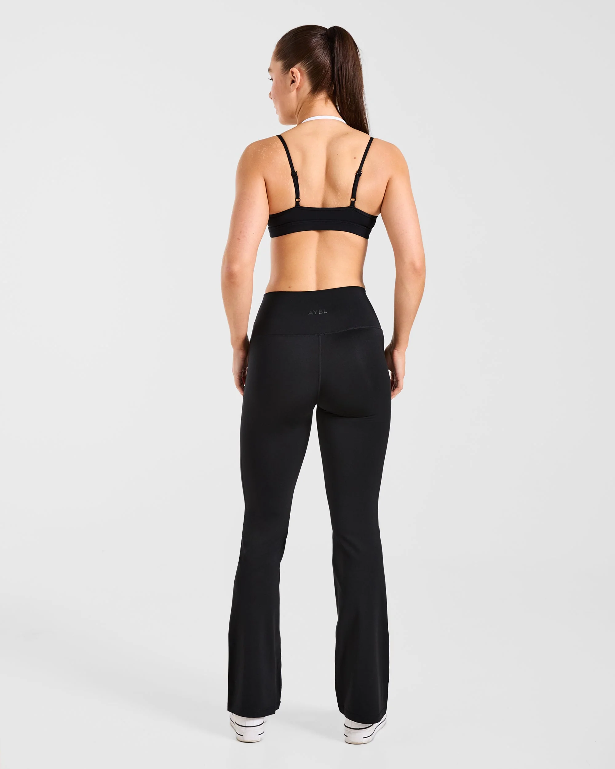 Sculpt Flared Leggings - Black - Image 4