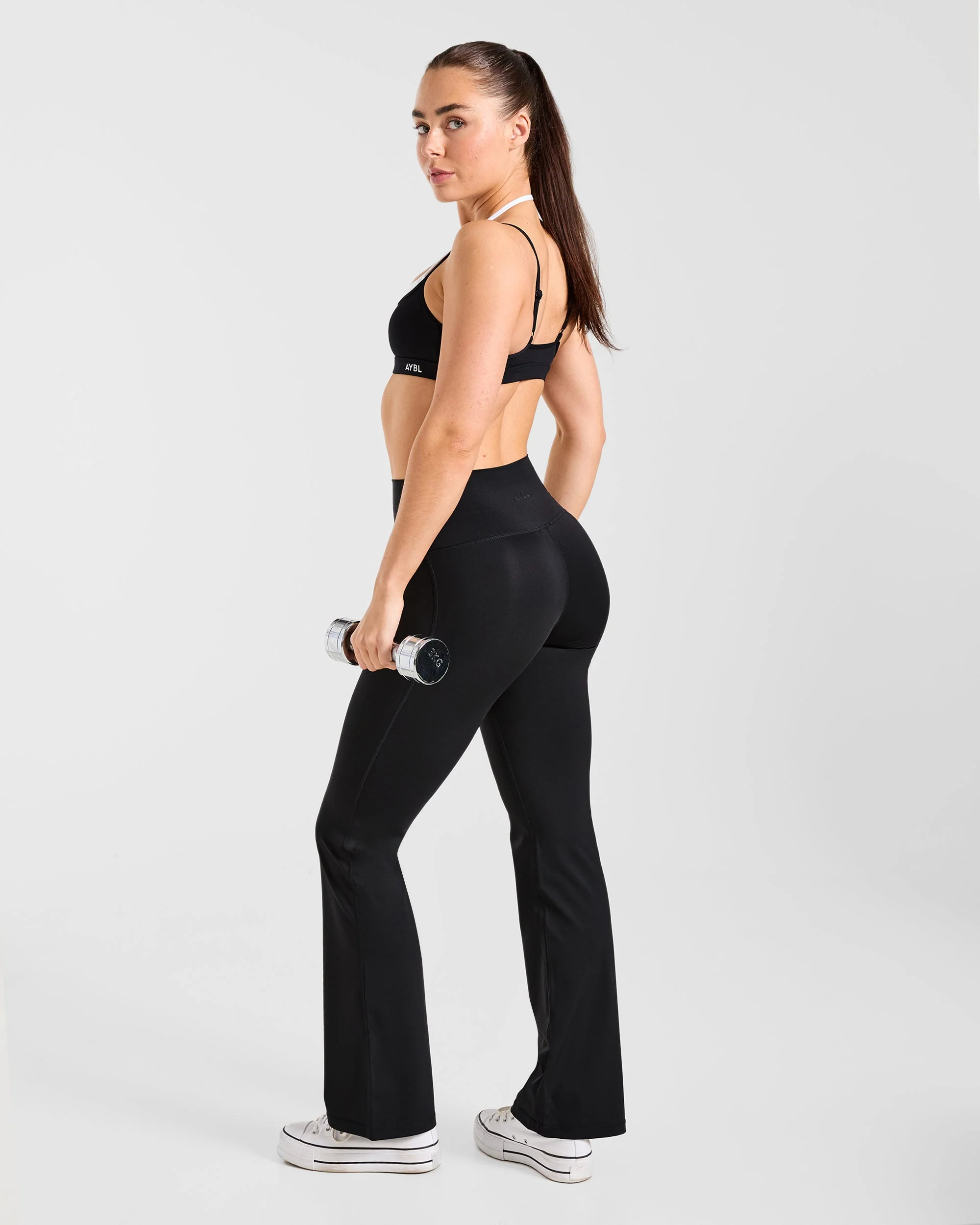 Sculpt Flared Leggings - Black - Image 8
