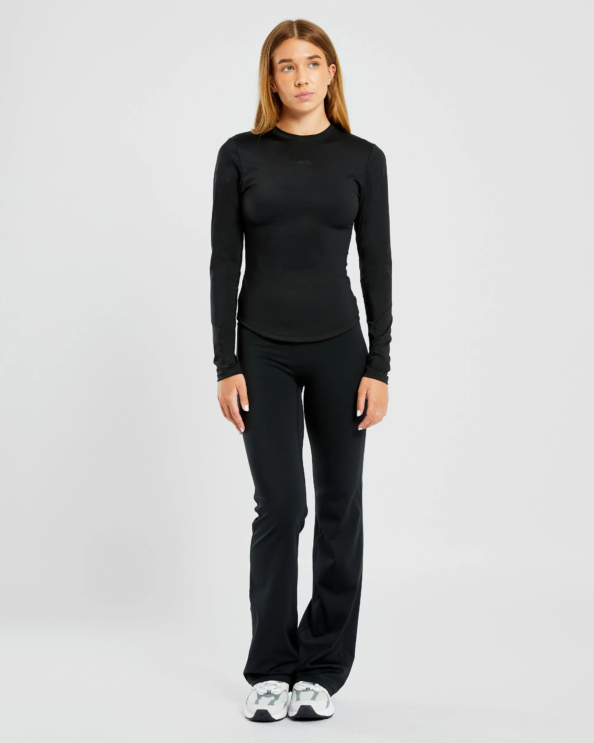 Sculpt Long Sleeve Top - Black - Image 3