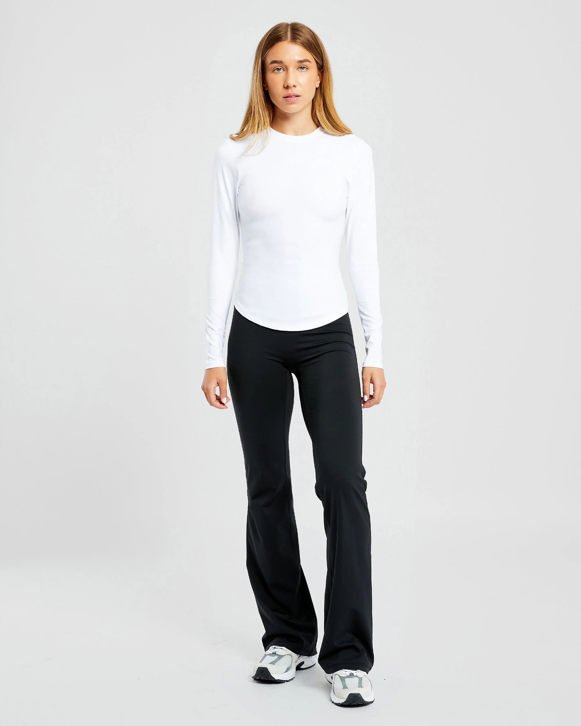 Sculpt Long Sleeve Top - White - Image 3
