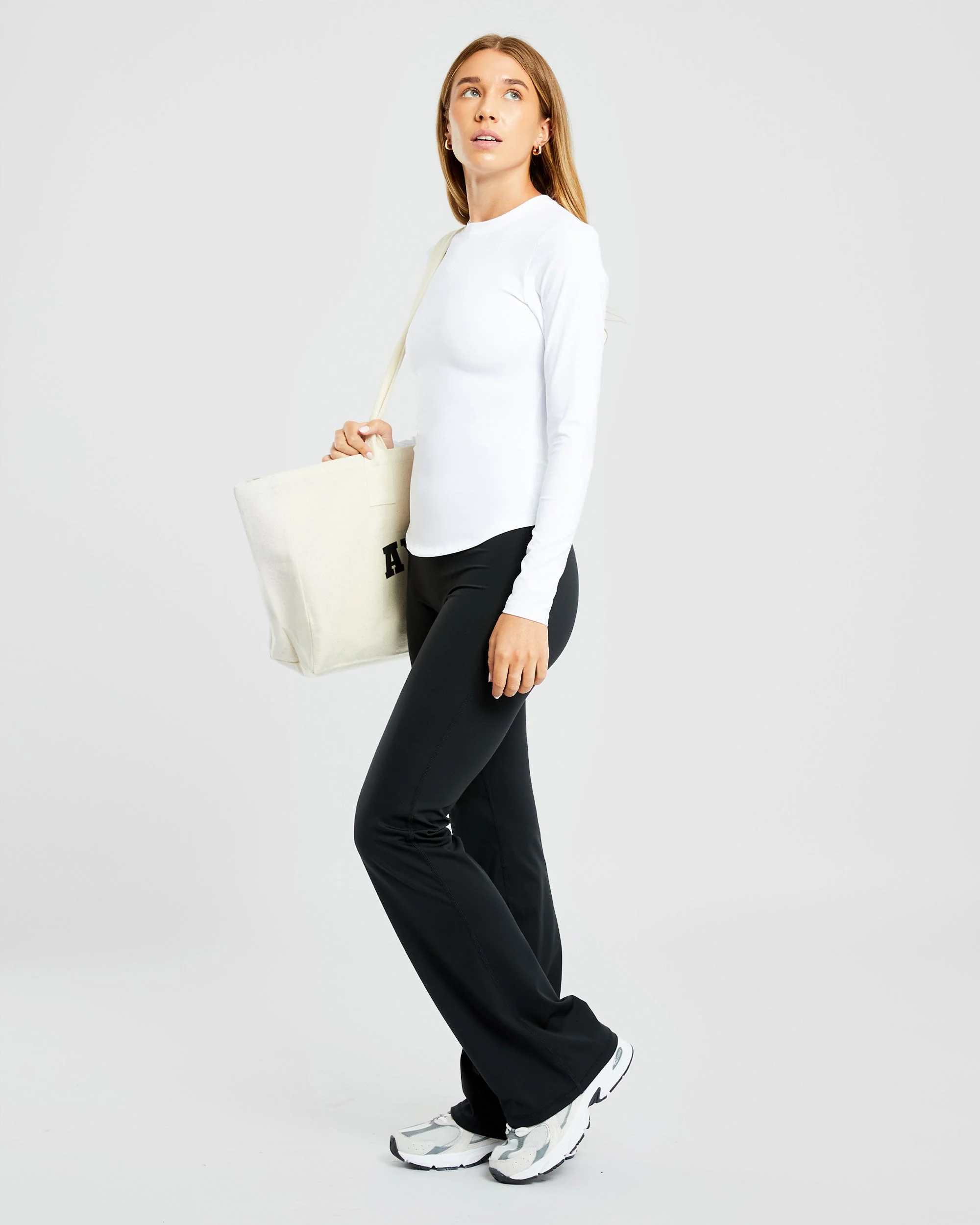 Sculpt Long Sleeve Top - White - Image 7