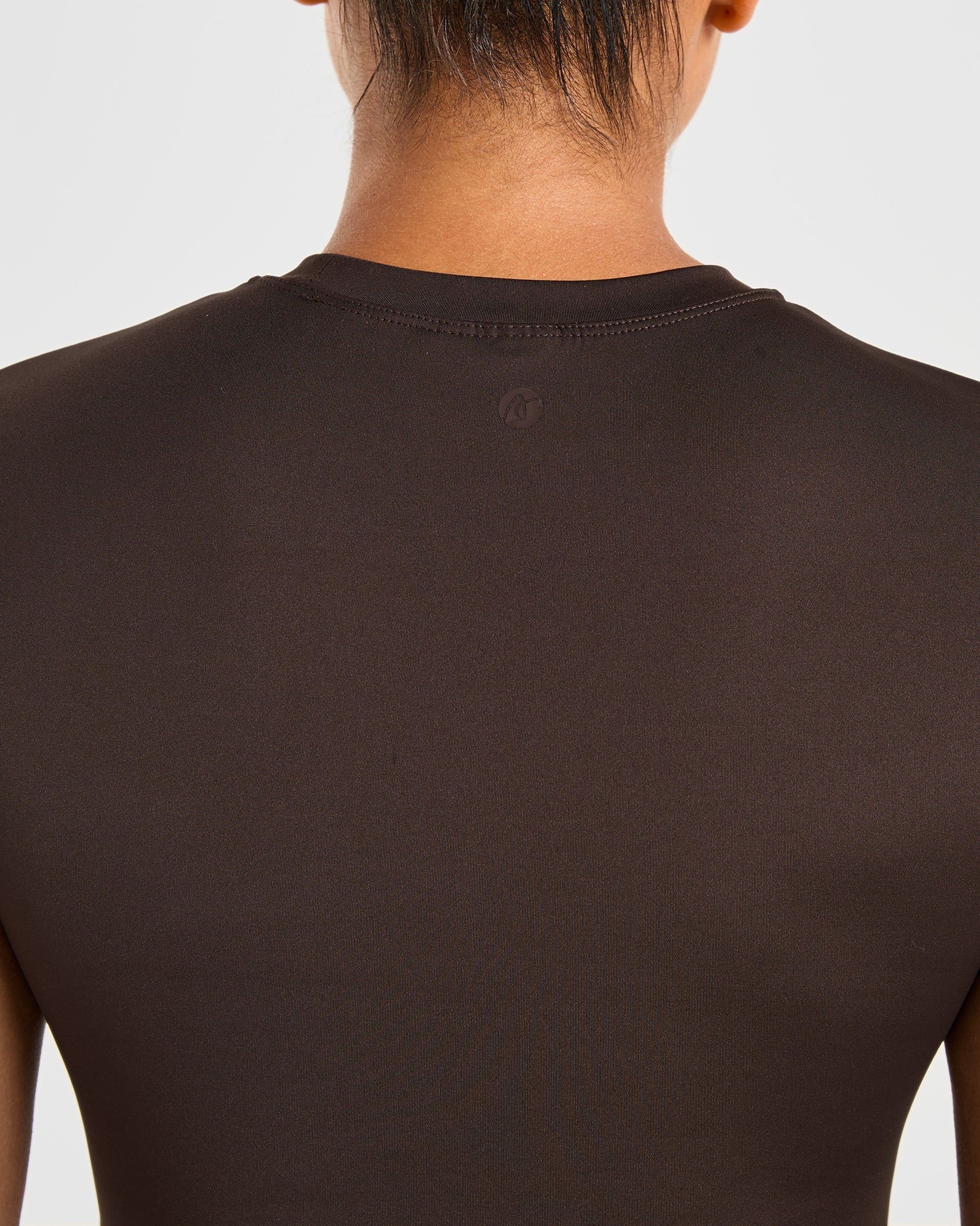 Sculpt T Shirt - Deep Cocoa Brown - Image 6