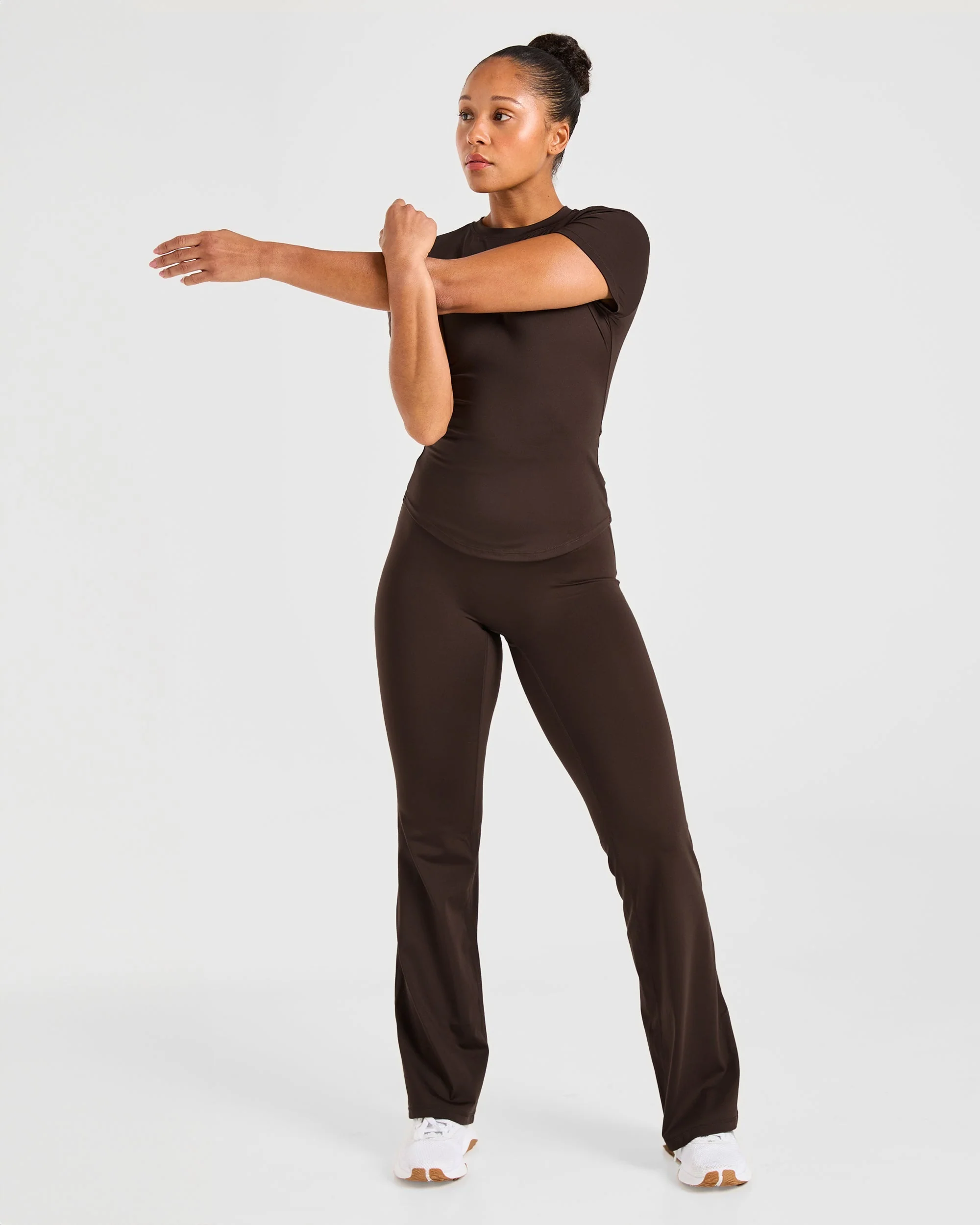 Sculpt T Shirt - Deep Cocoa Brown - Image 7