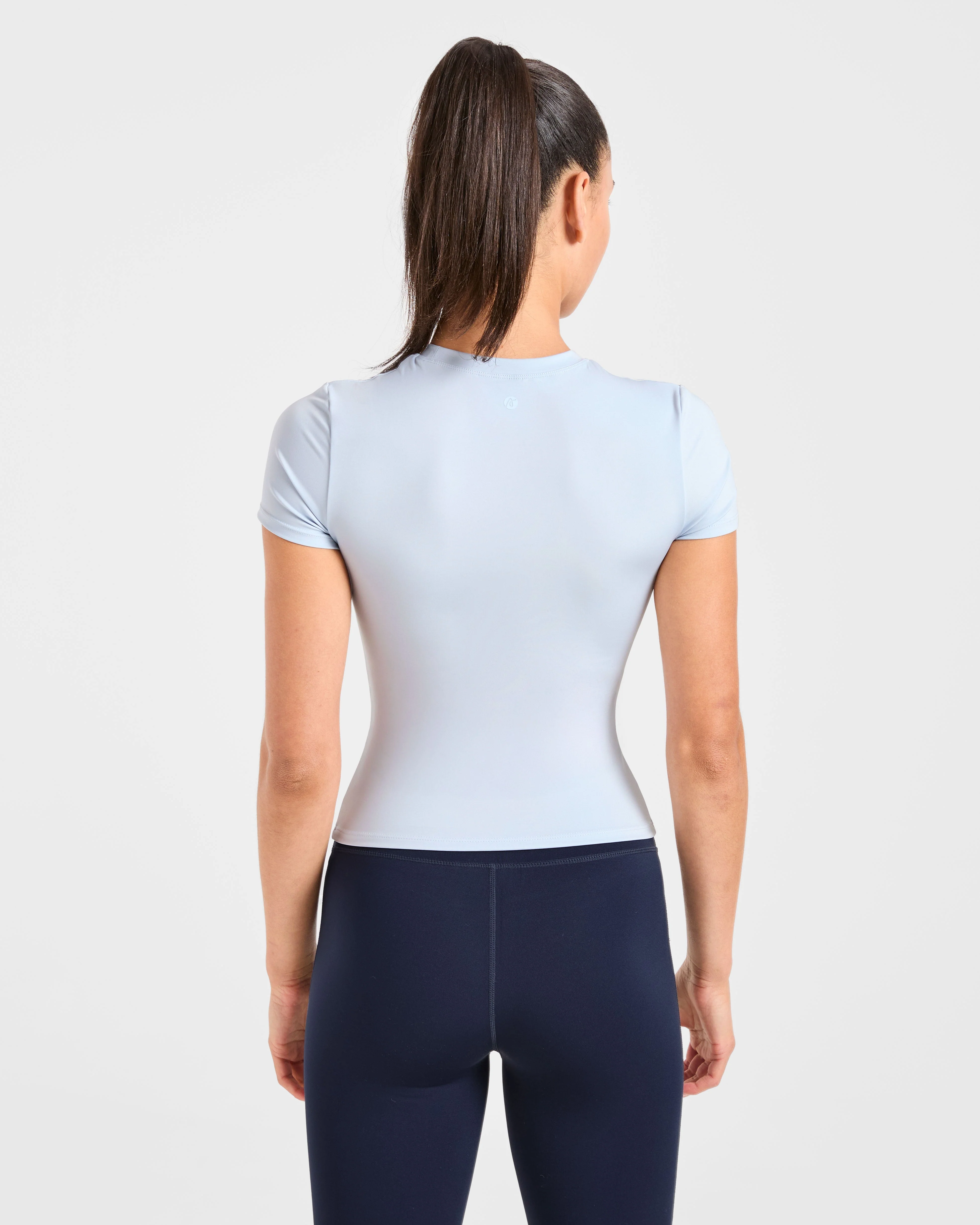 Sculpt T Shirt - Pastel Blue - Image 2
