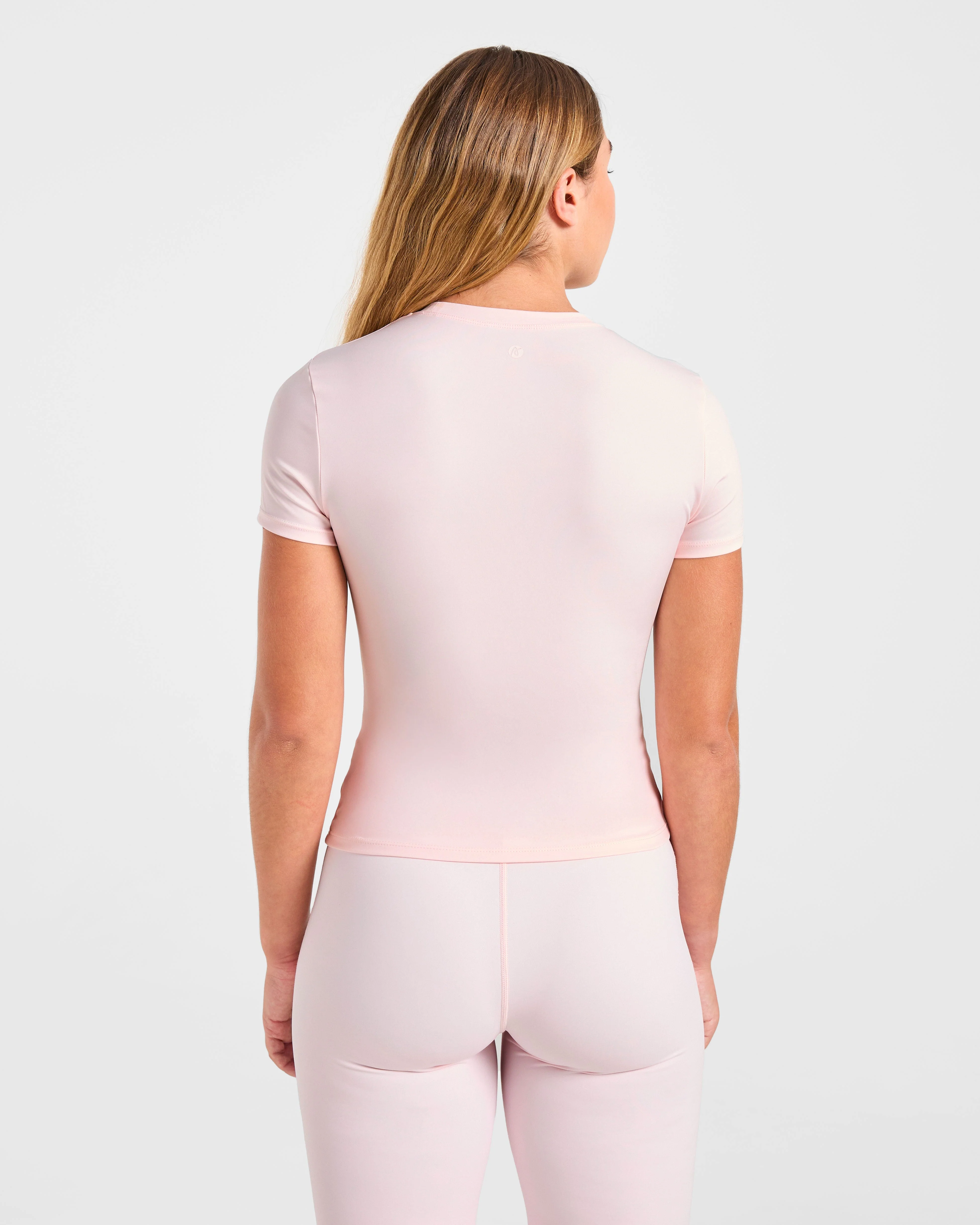 Sculpt T Shirt - Pastel Pink - Image 2