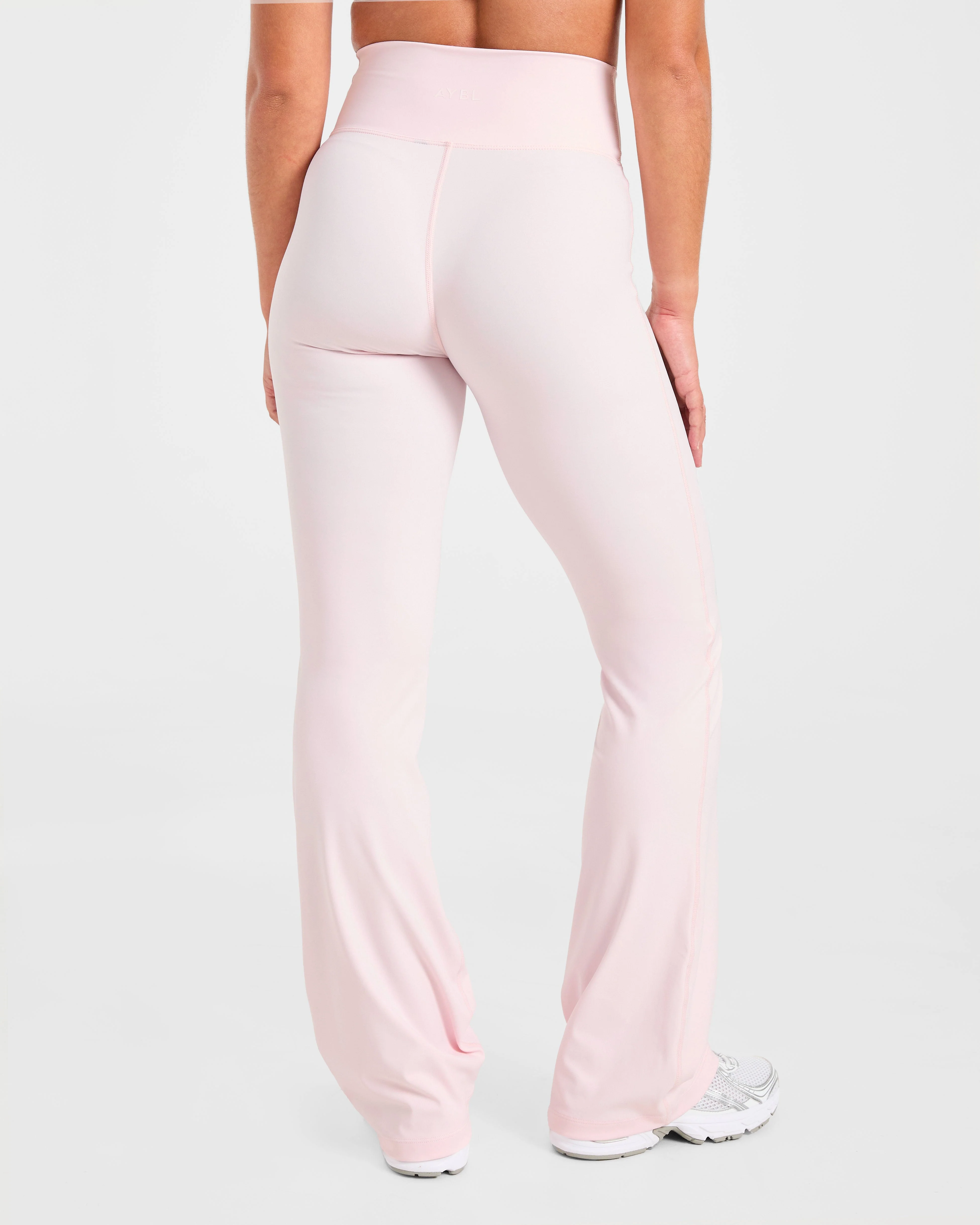 Sculpt Wrap Flared Leggings - Iced Pink - Image 2