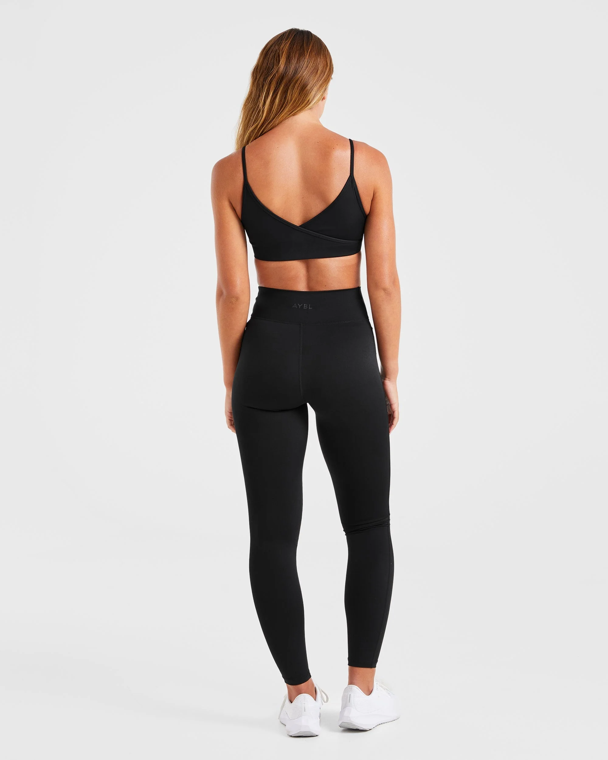 Sculpt Wrap Leggings - Black - Image 4
