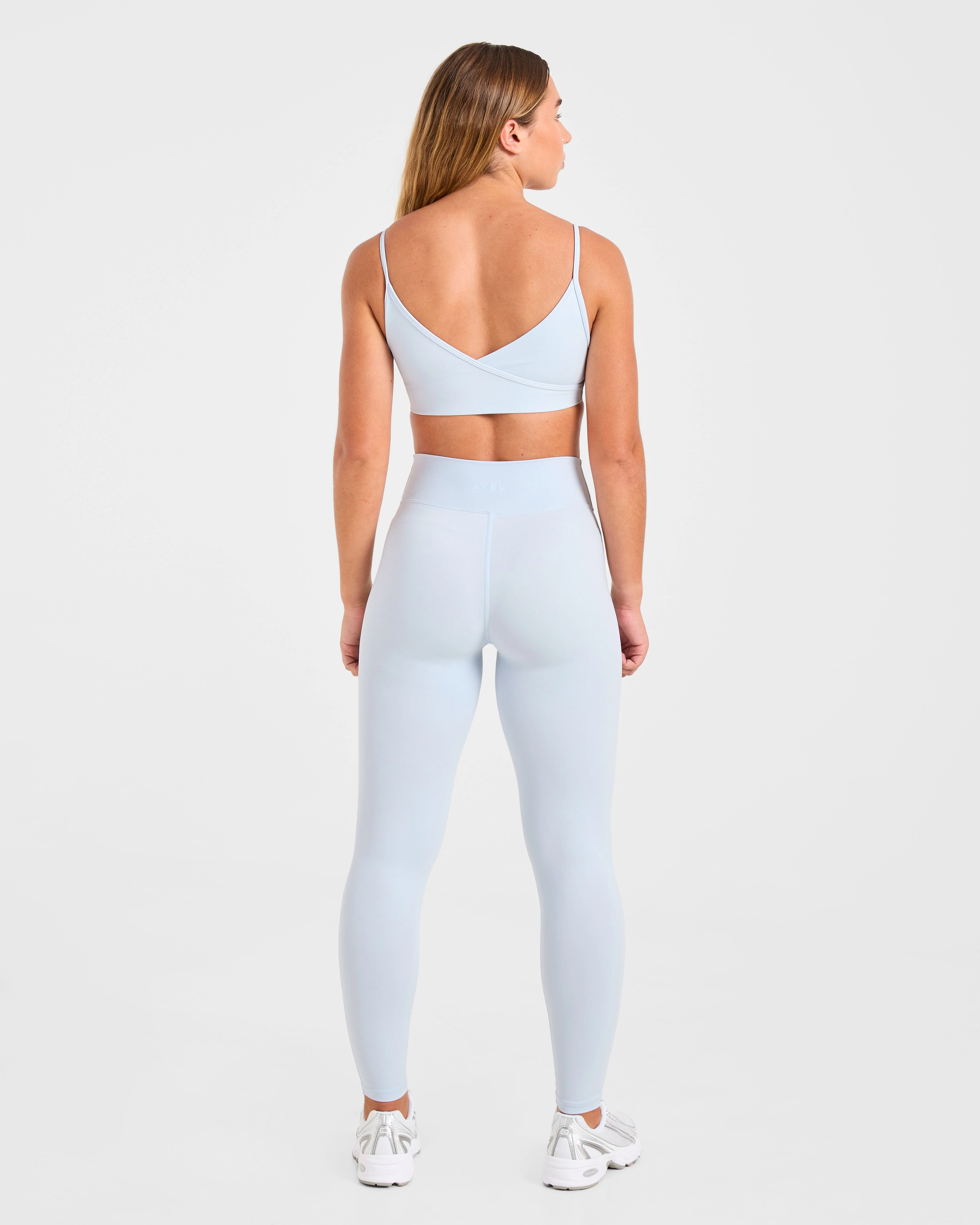 Sculpt Wrap Leggings - Iced Blue - Image 4