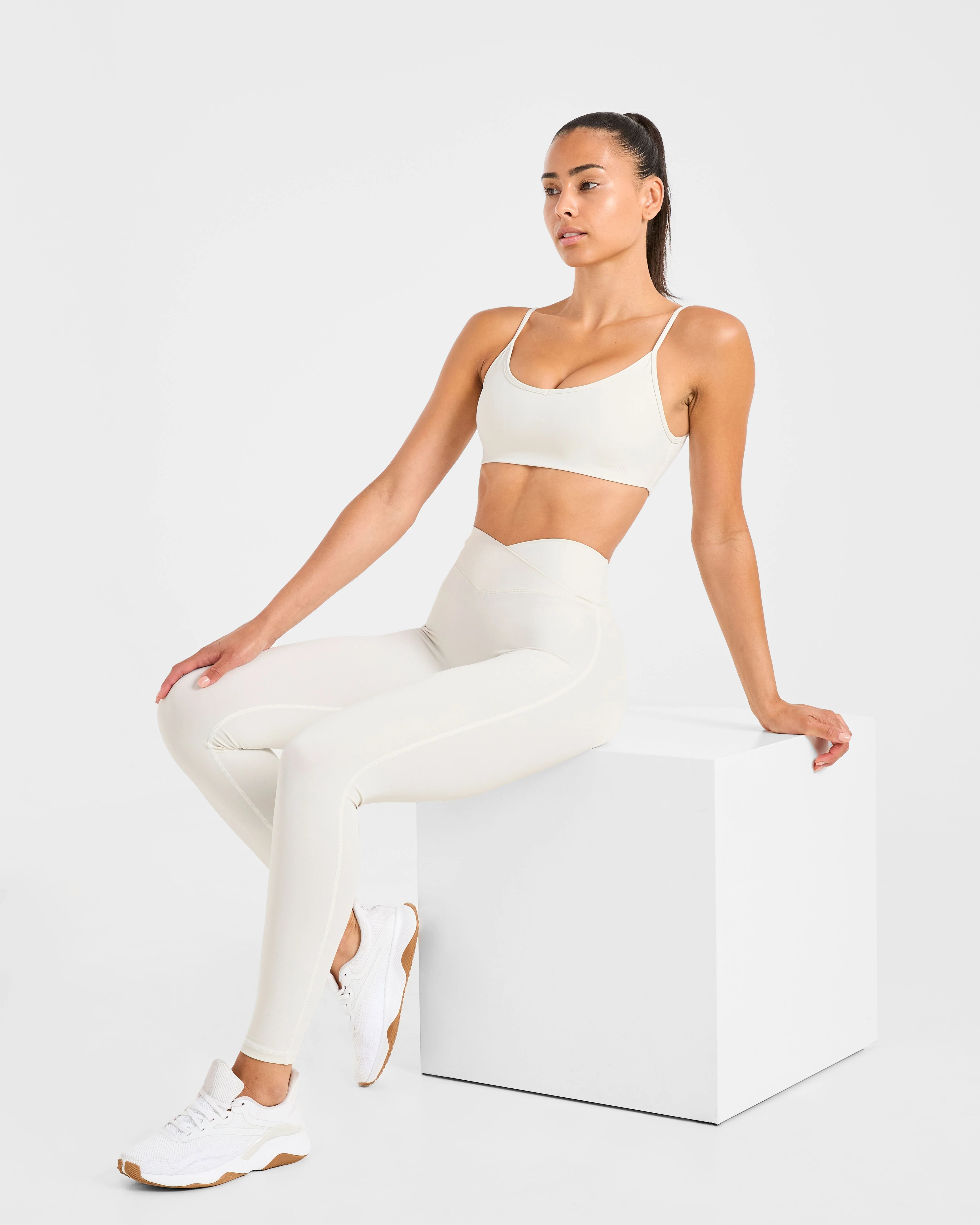 Sculpt Wrap Leggings - Tofu - Image 8