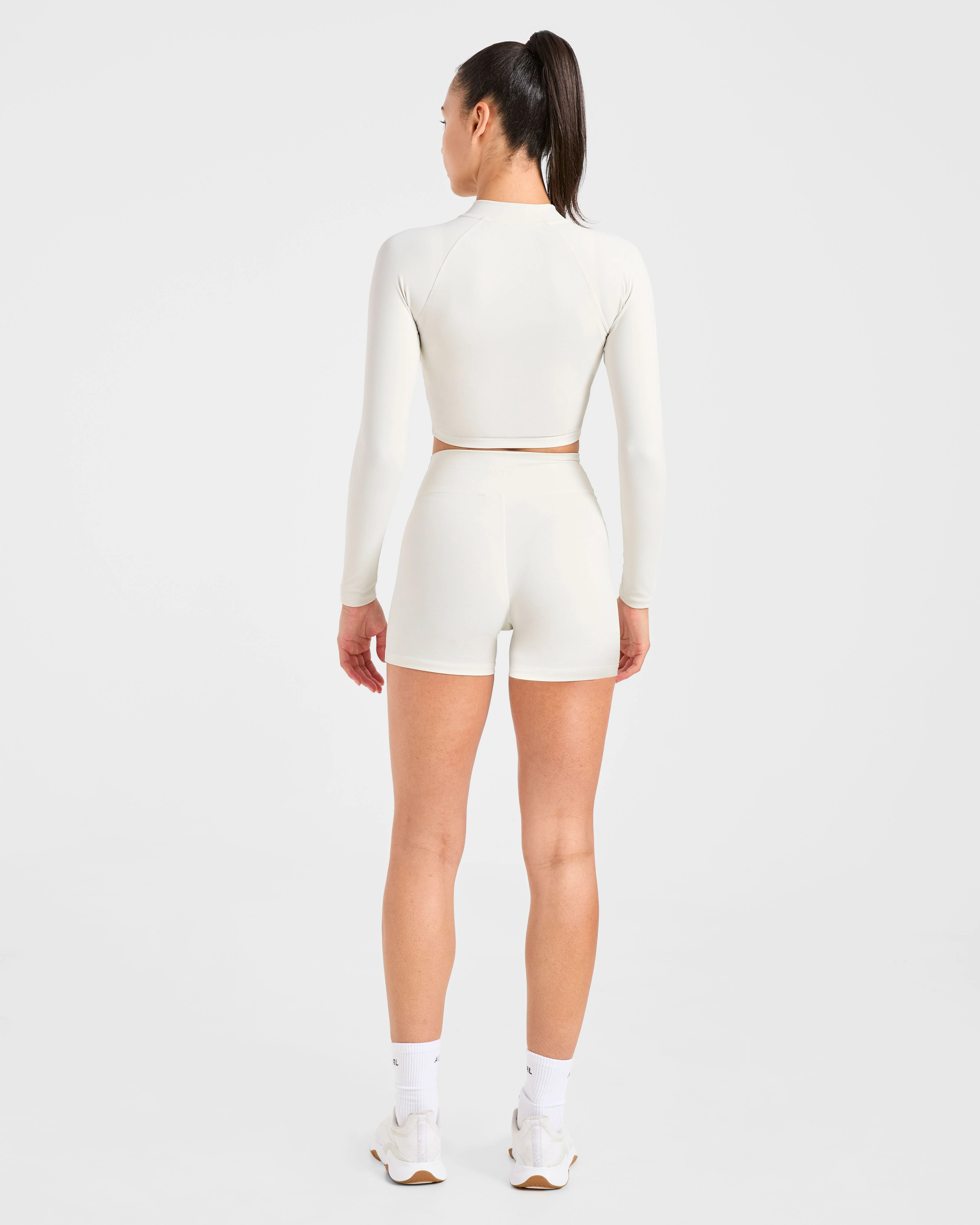 Sculpt Wrap Zip Up Jacket - Tofu - Image 4