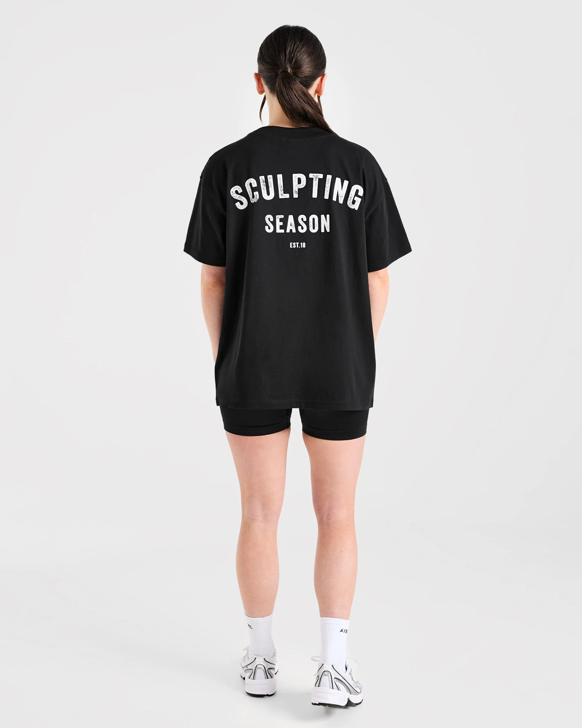 Sculpting Season Oversized T Shirt - Black - Image 3