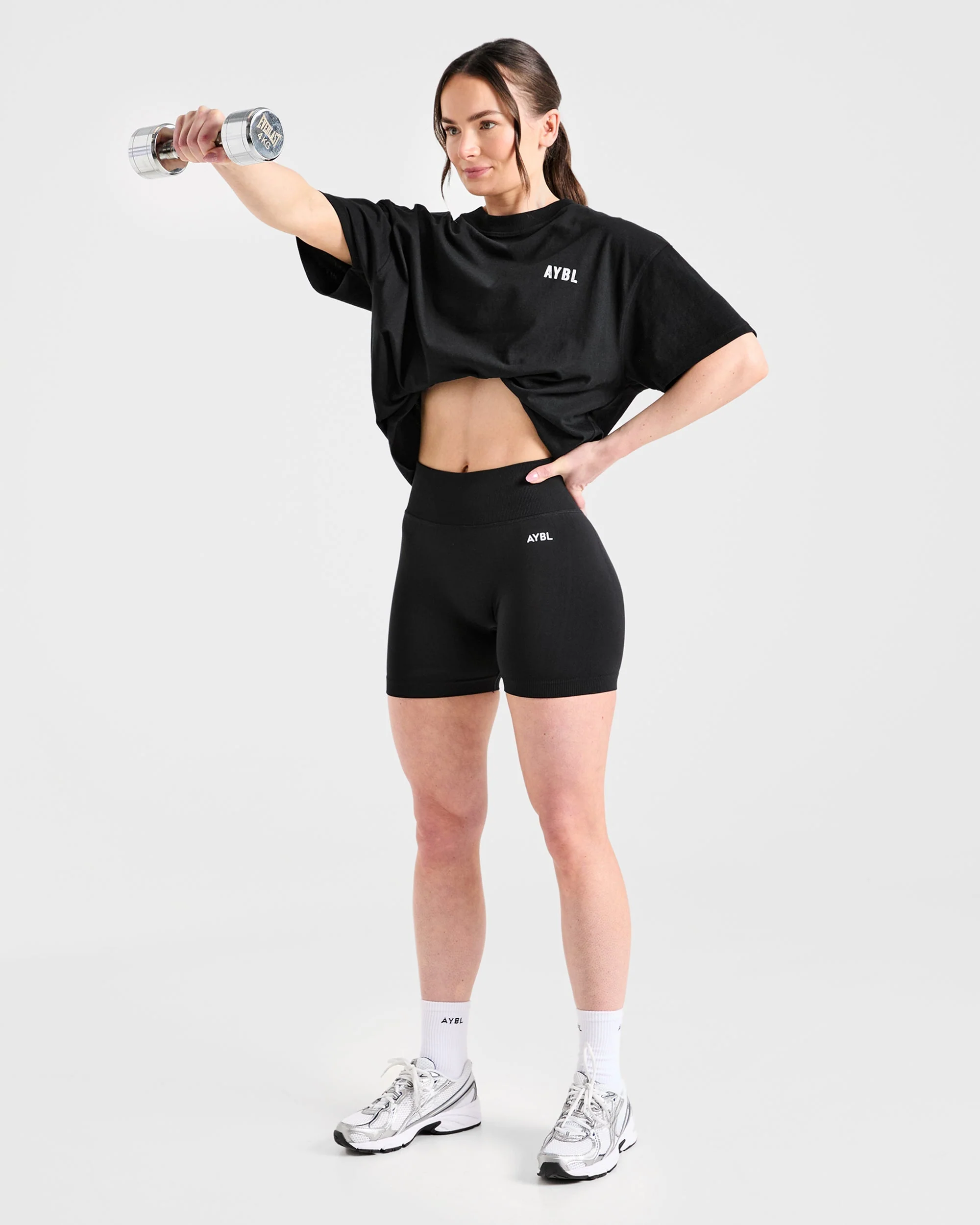 Sculpting Season Oversized T Shirt - Black - Image 7