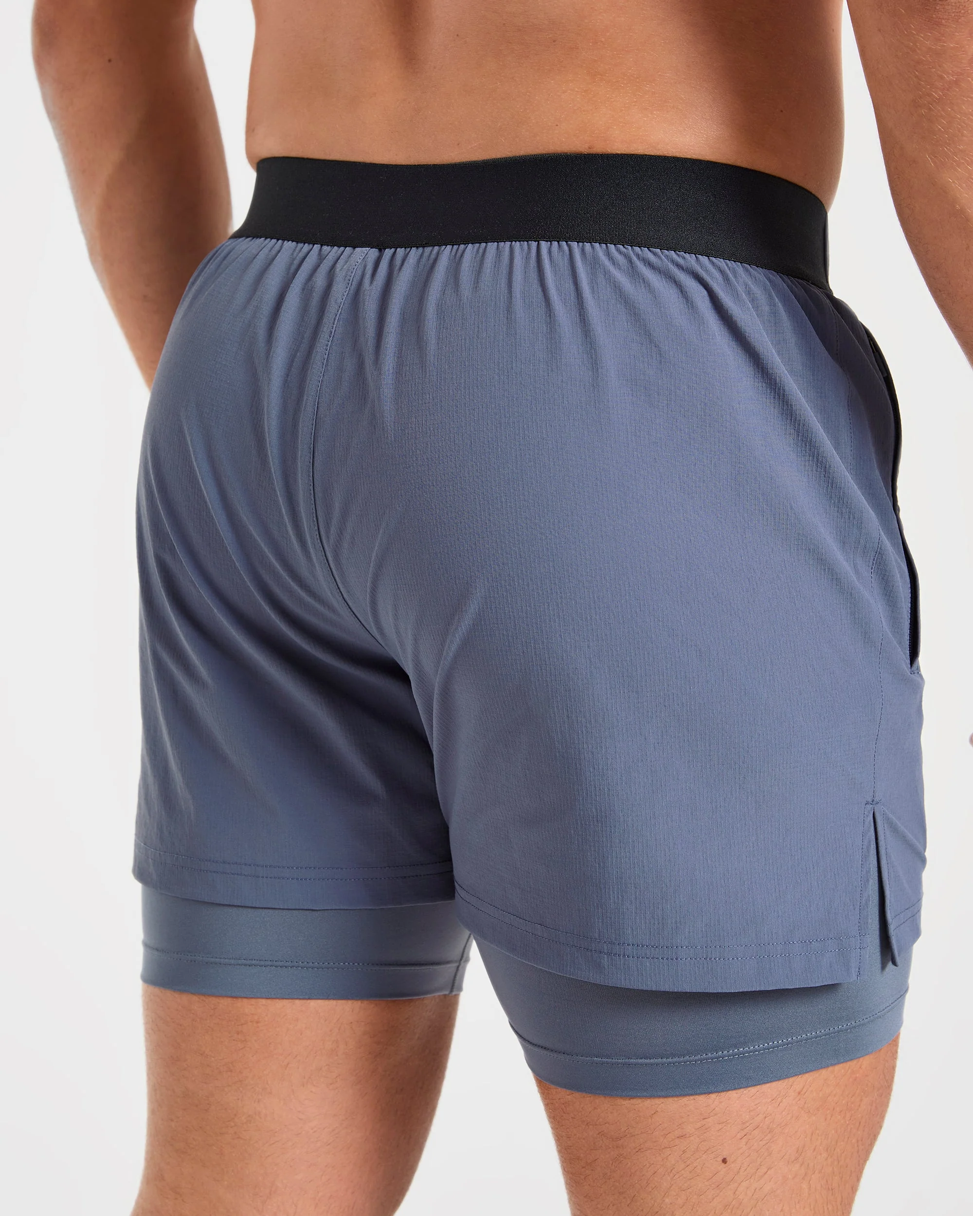 Signature 2 in 1 Shorts - Steel Blue - Image 6
