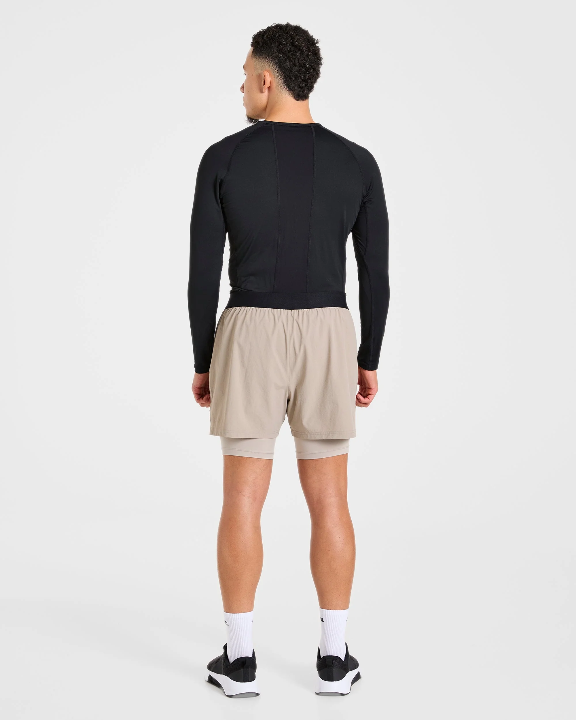 Signature 2 in 1 Shorts - Stone - Image 4