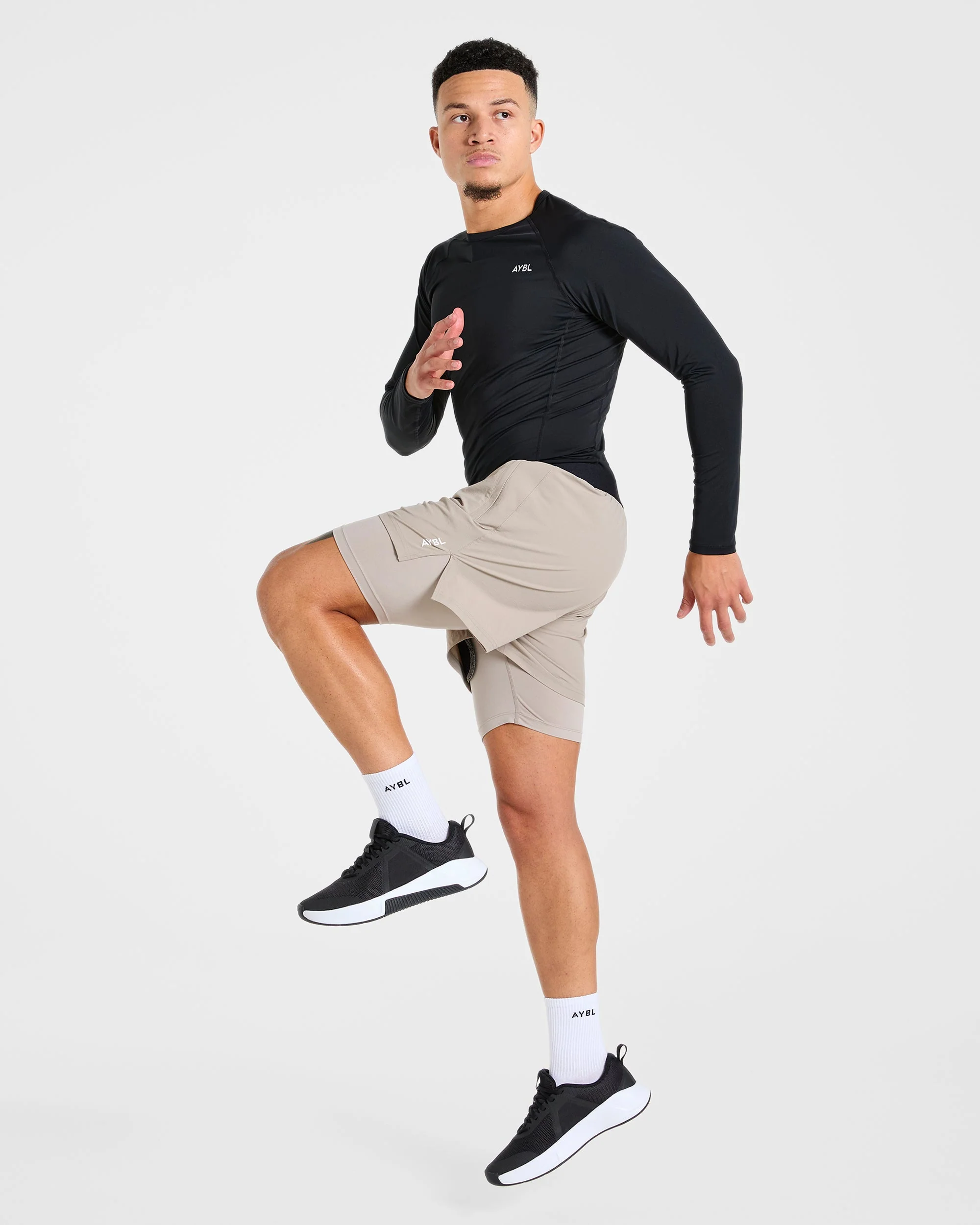 Signature 2 in 1 Shorts - Stone - Image 7