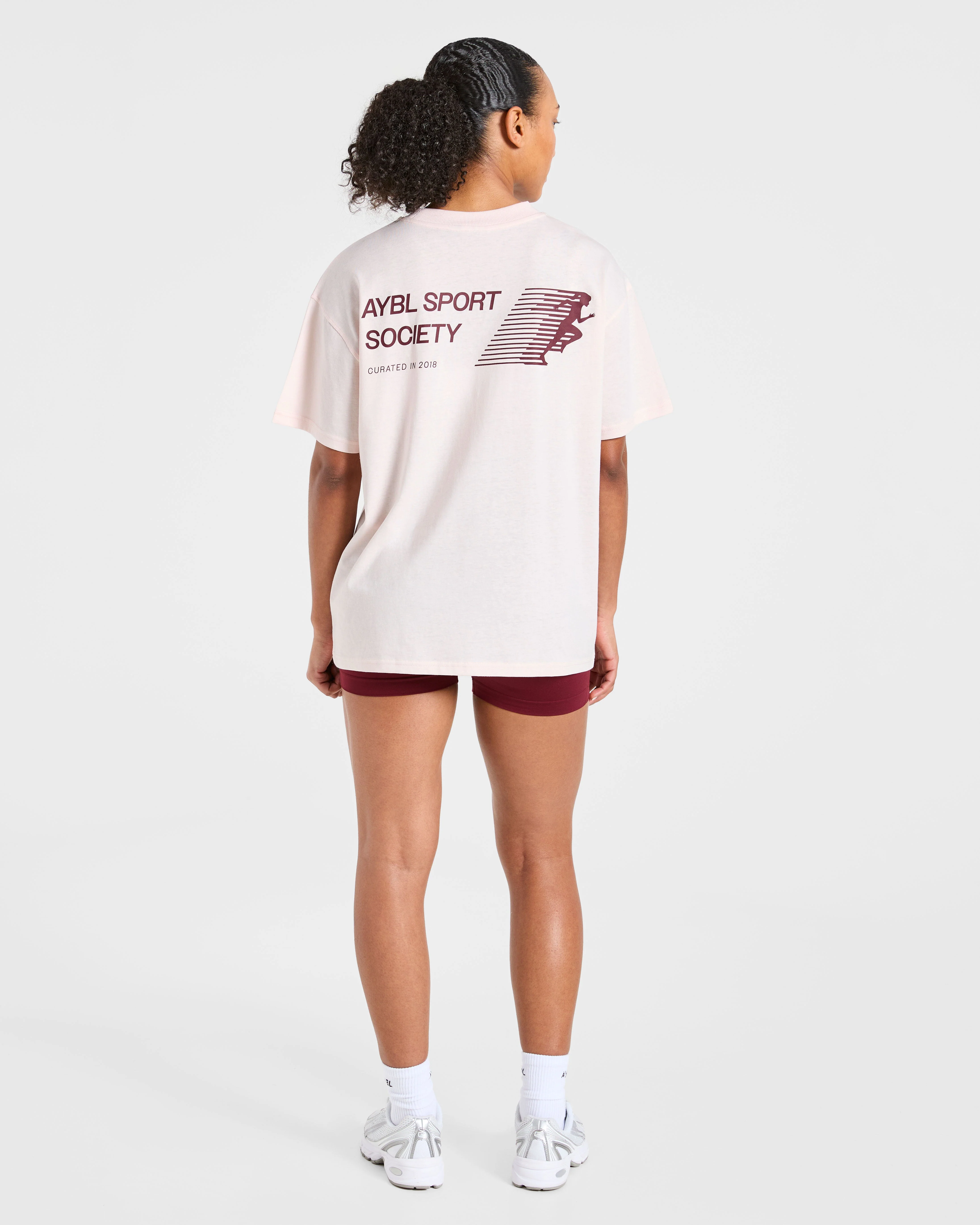 Sport Society Oversized T Shirt - Pink - Image 4
