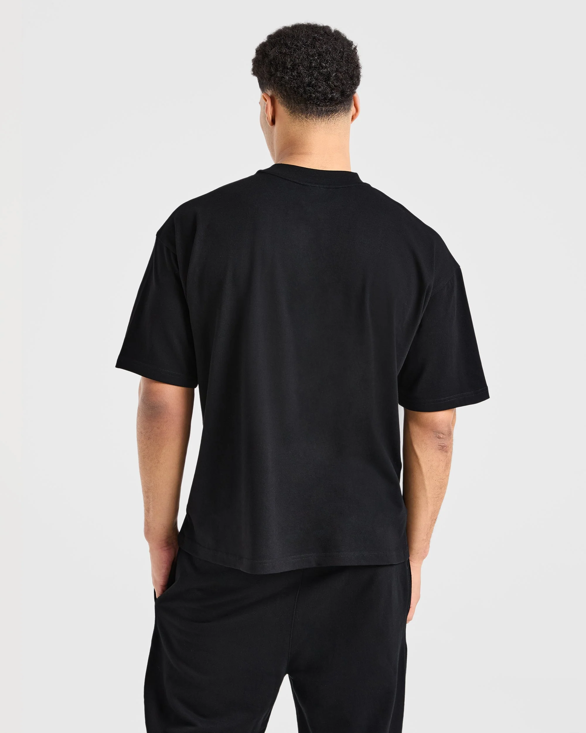 Sports Club Dot Oversized T Shirt - Black - Image 2