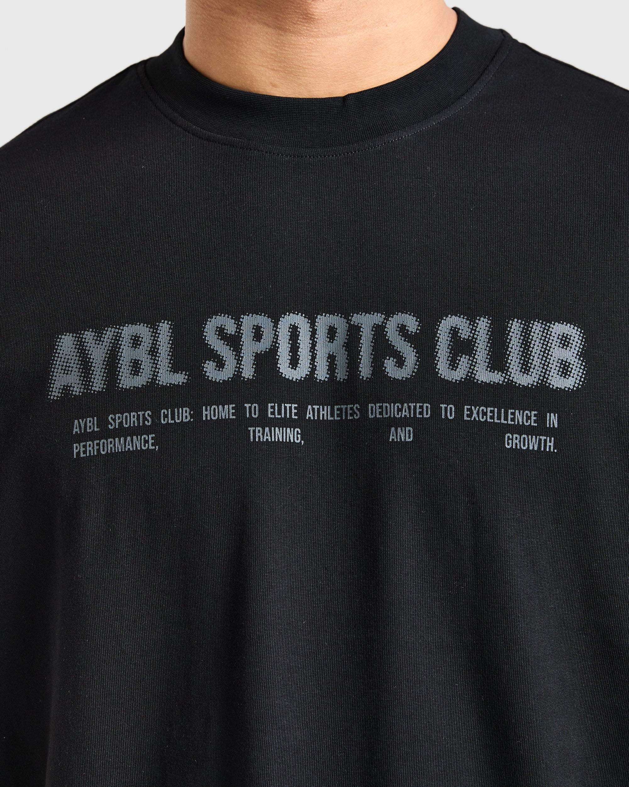 Sports Club Dot Oversized T Shirt - Black - Image 5