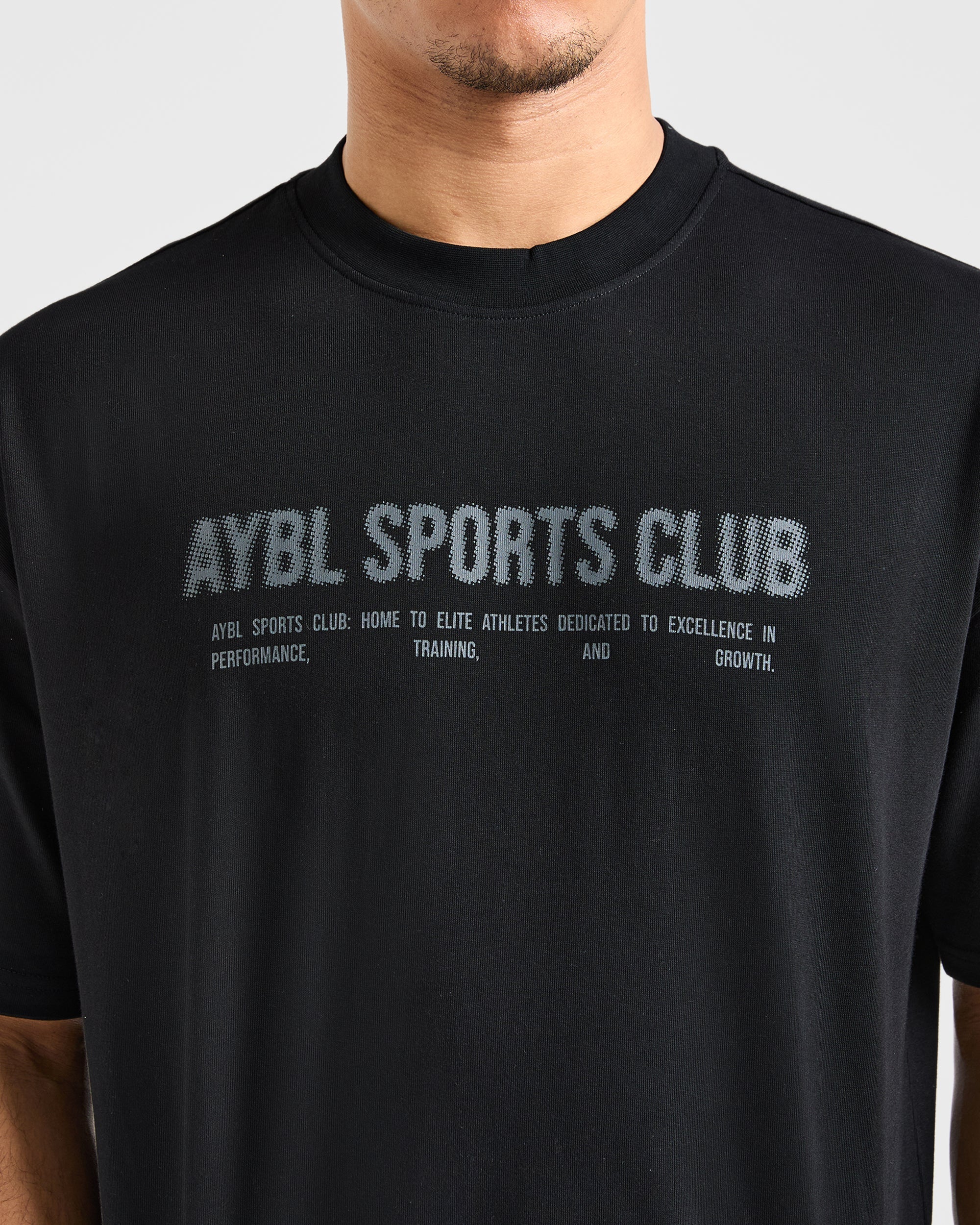 Sports Club Dot Oversized T Shirt - Black - Image 6