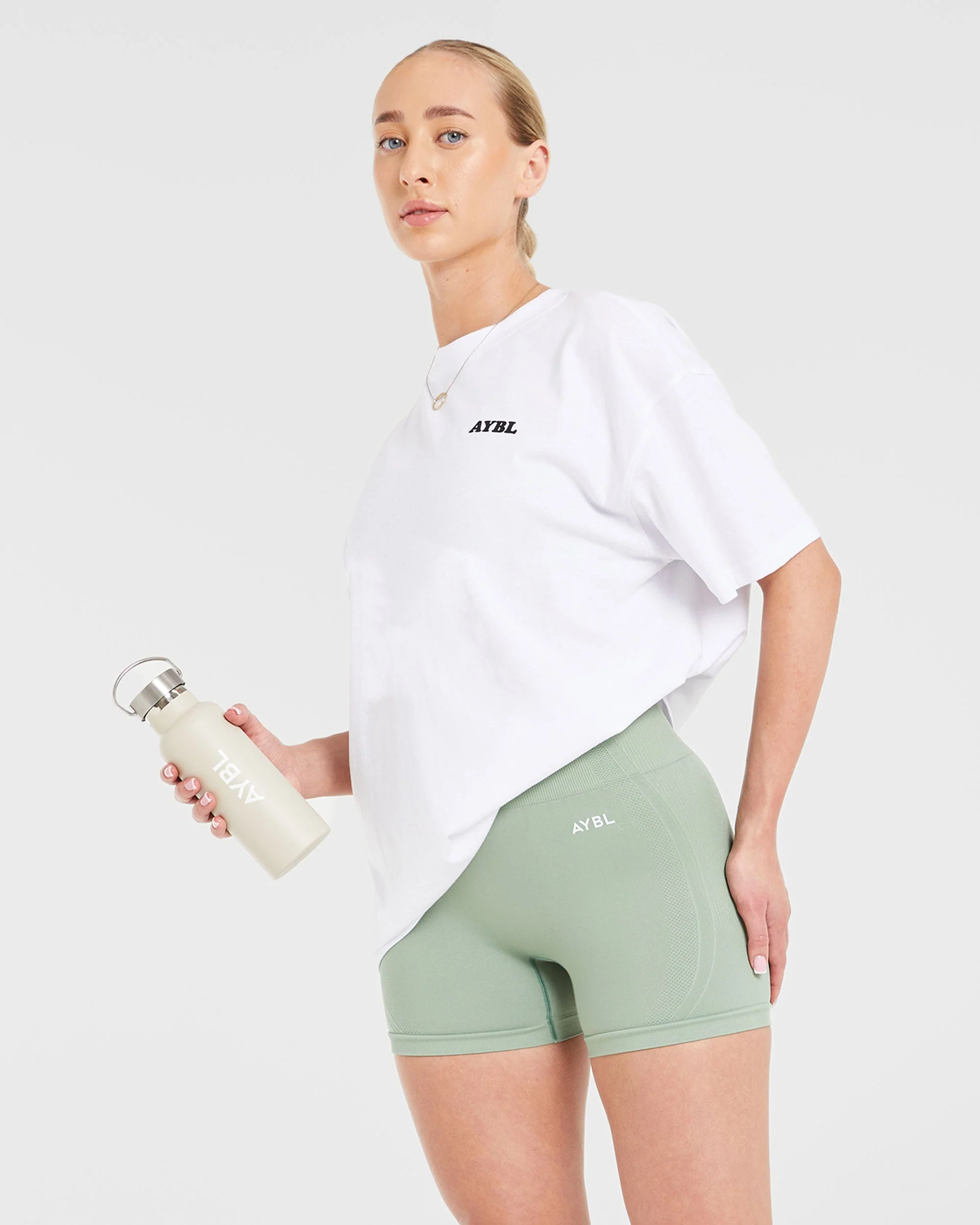 Sports Club Wavy Oversized T Shirt - White - Image 7