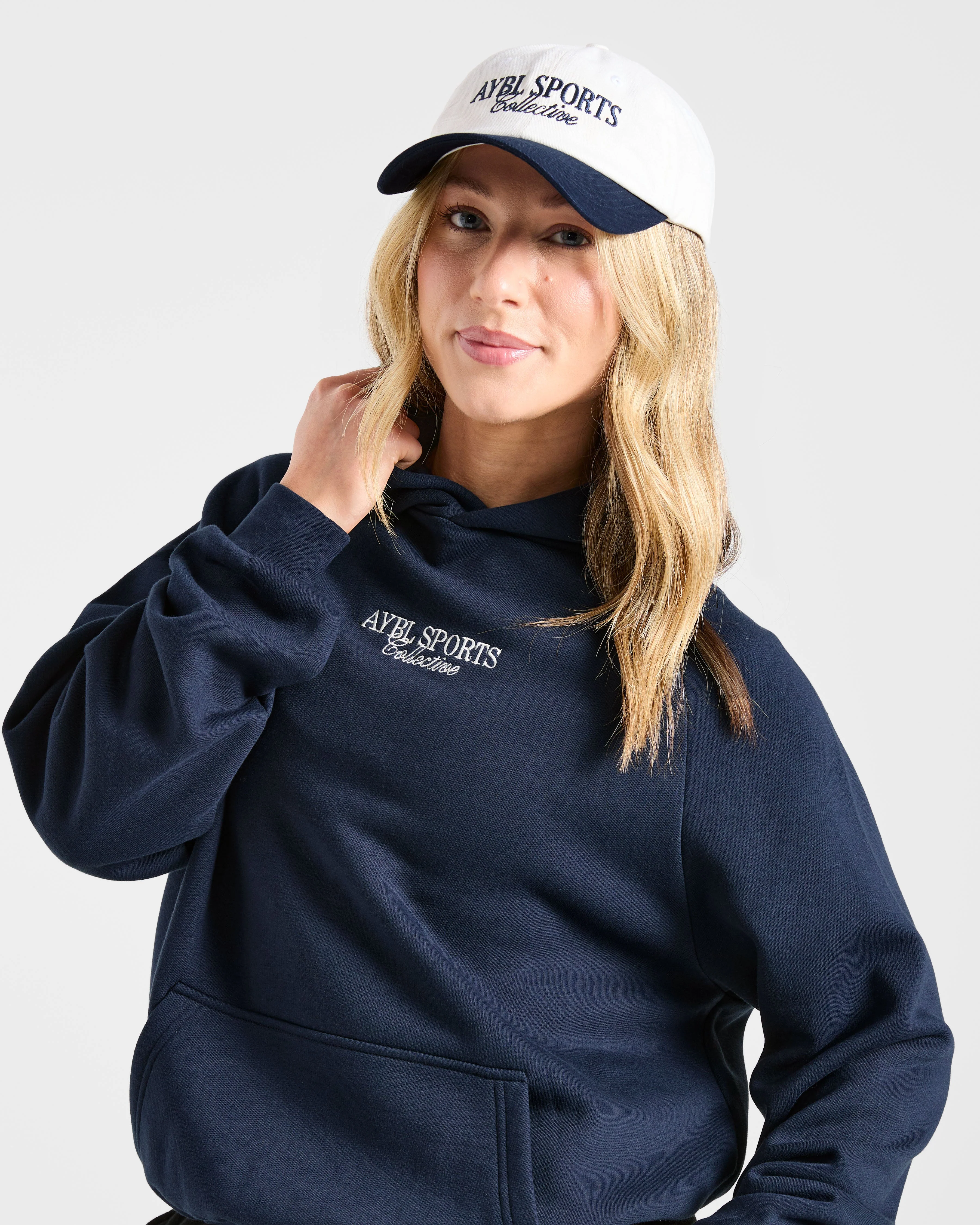 Sports Collective Cap - Off White/Navy - Image 6